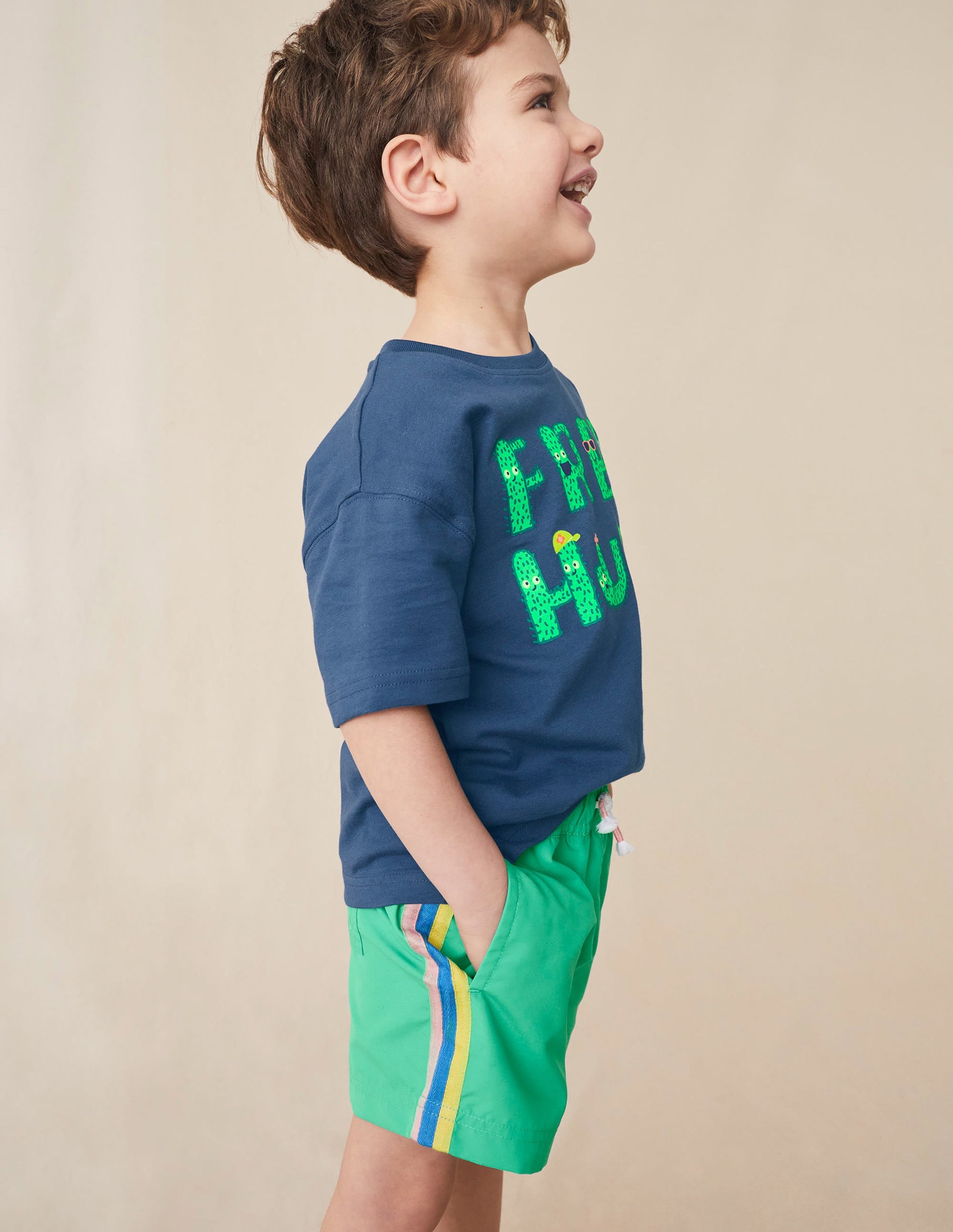Short sportif rayé-Asperge - Image 5