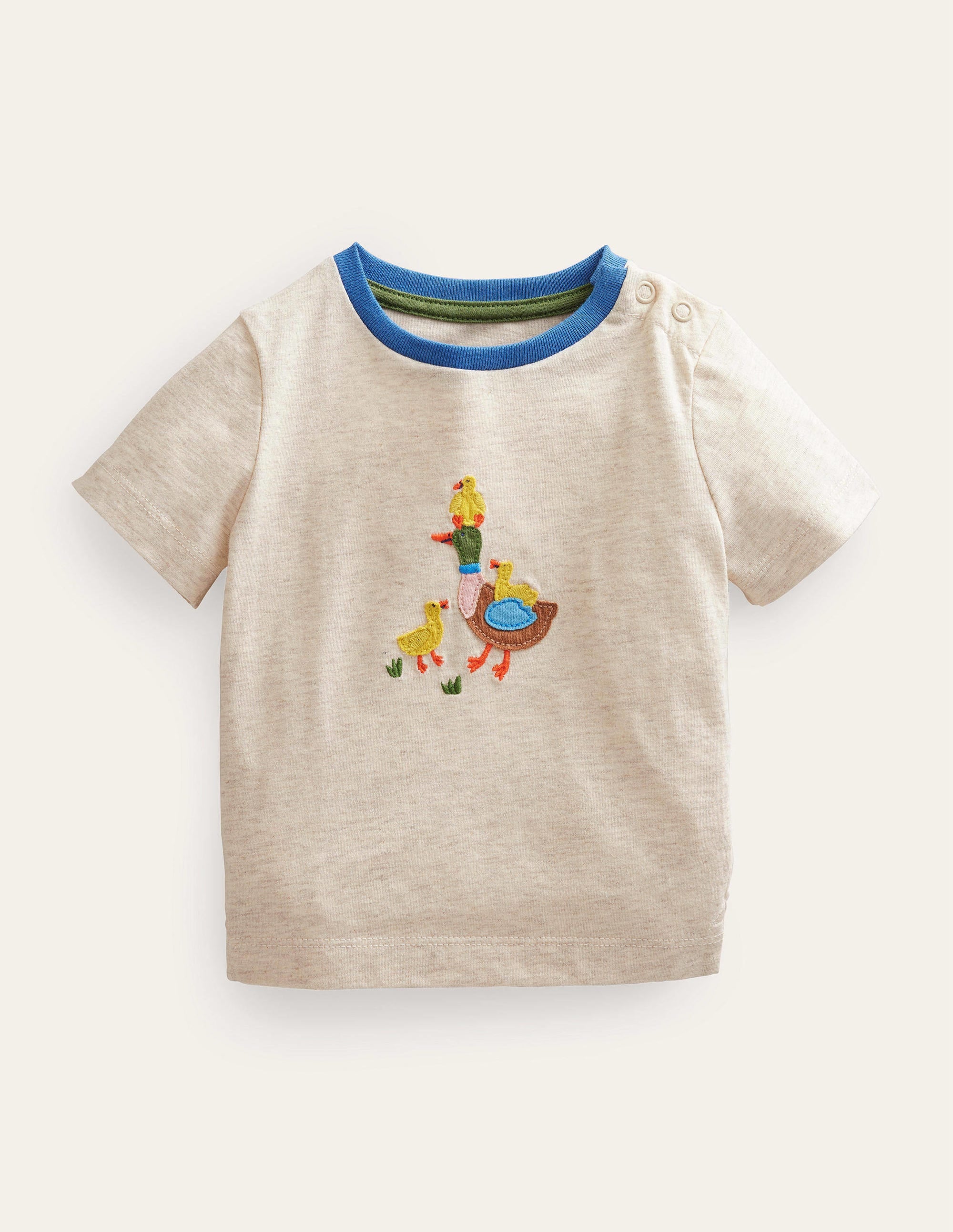 T-shirt à appliqué-Canards ivoire - Image 1