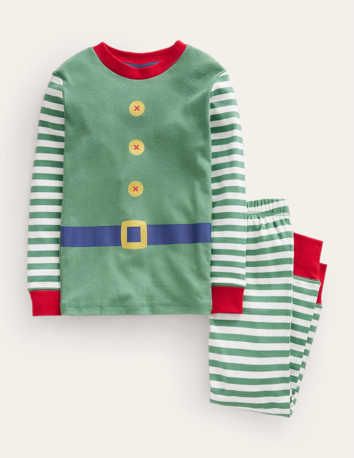 Pyjama long douillet-Lutin vert-1