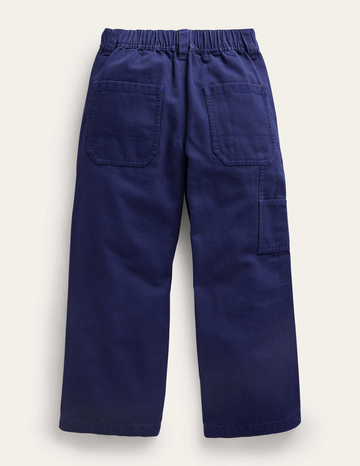 Carpenter-Hose aus Leinen-Schuluniform-Marineblau-2
