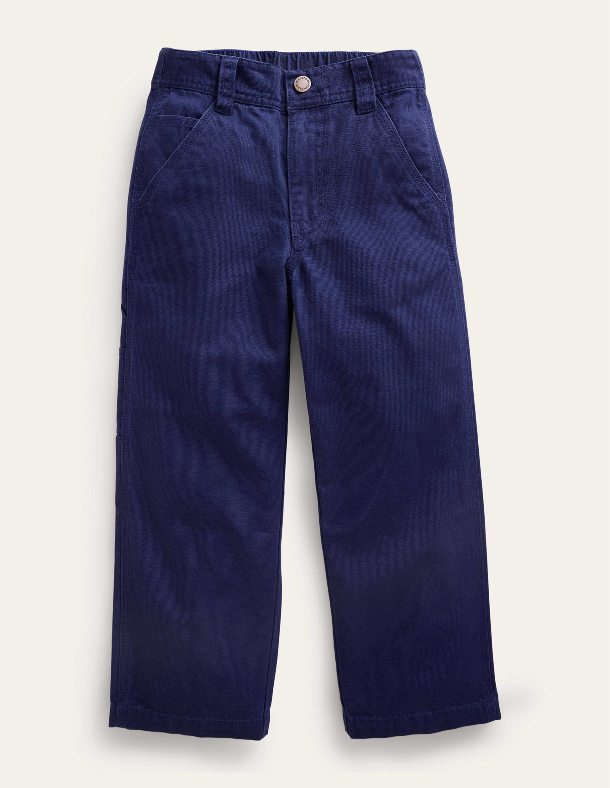 Carpenter-Hose aus Leinen-Schuluniform-Marineblau-1