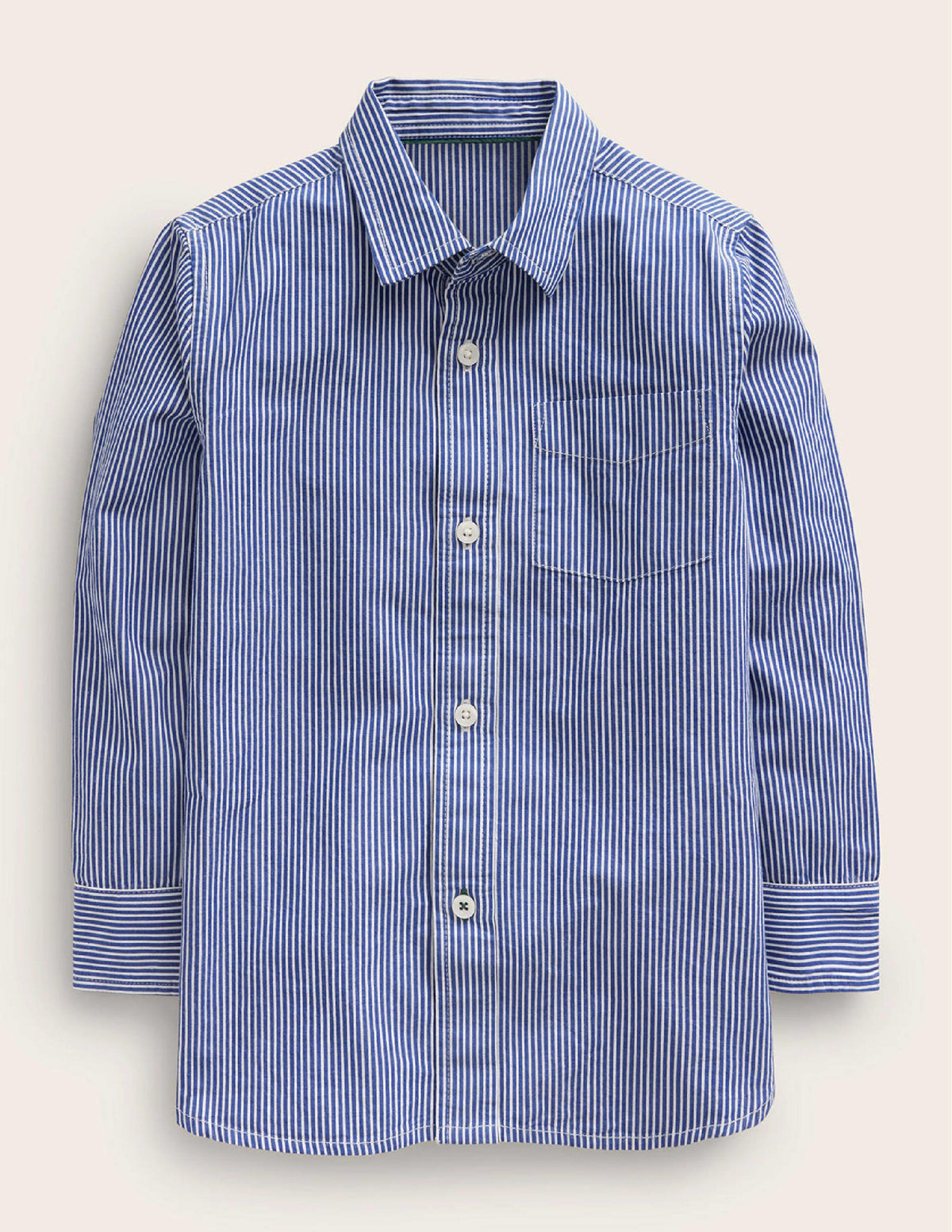 Baumwollhemd-Mazarin-Blau/Naturweiß-1