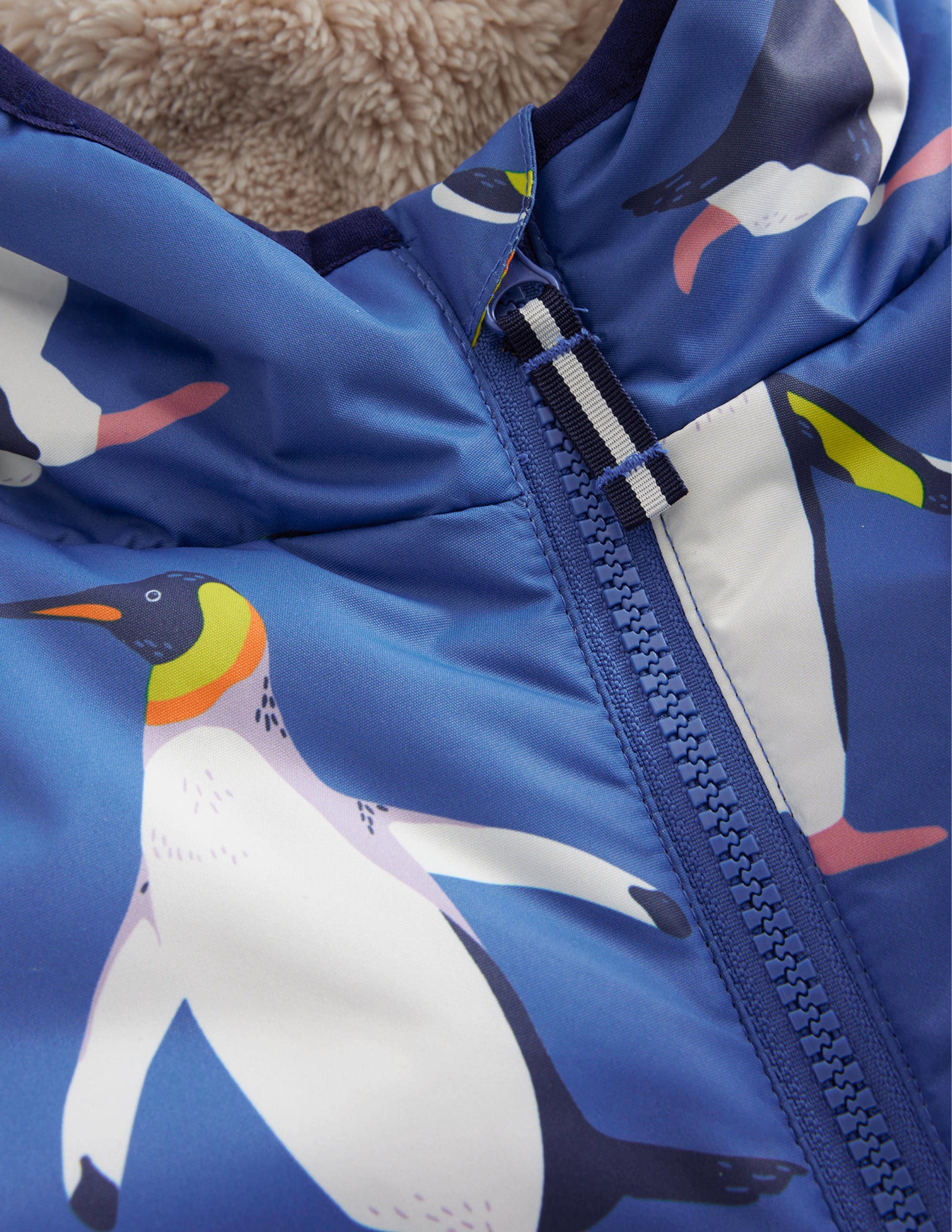 Anorak mit Sherpa-Futter-Pinguin-Druck - Image 3