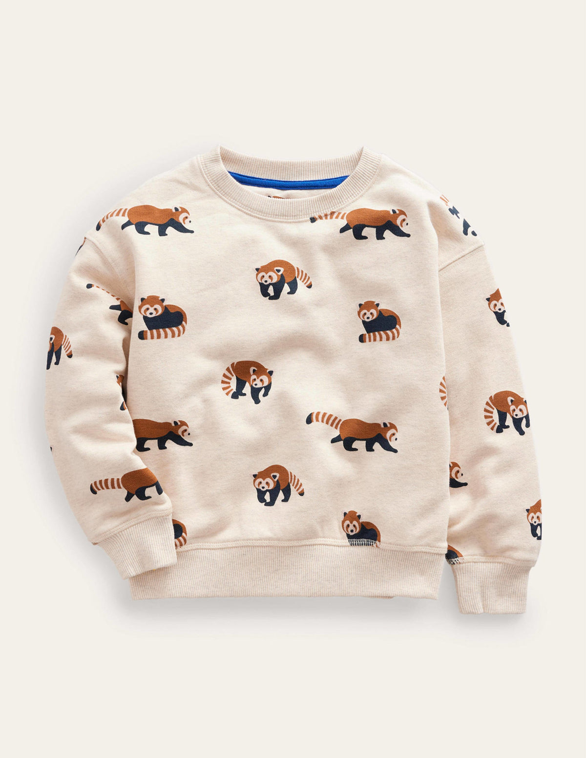 Bedrucktes Sweatshirt-Rot Panda-Design-1