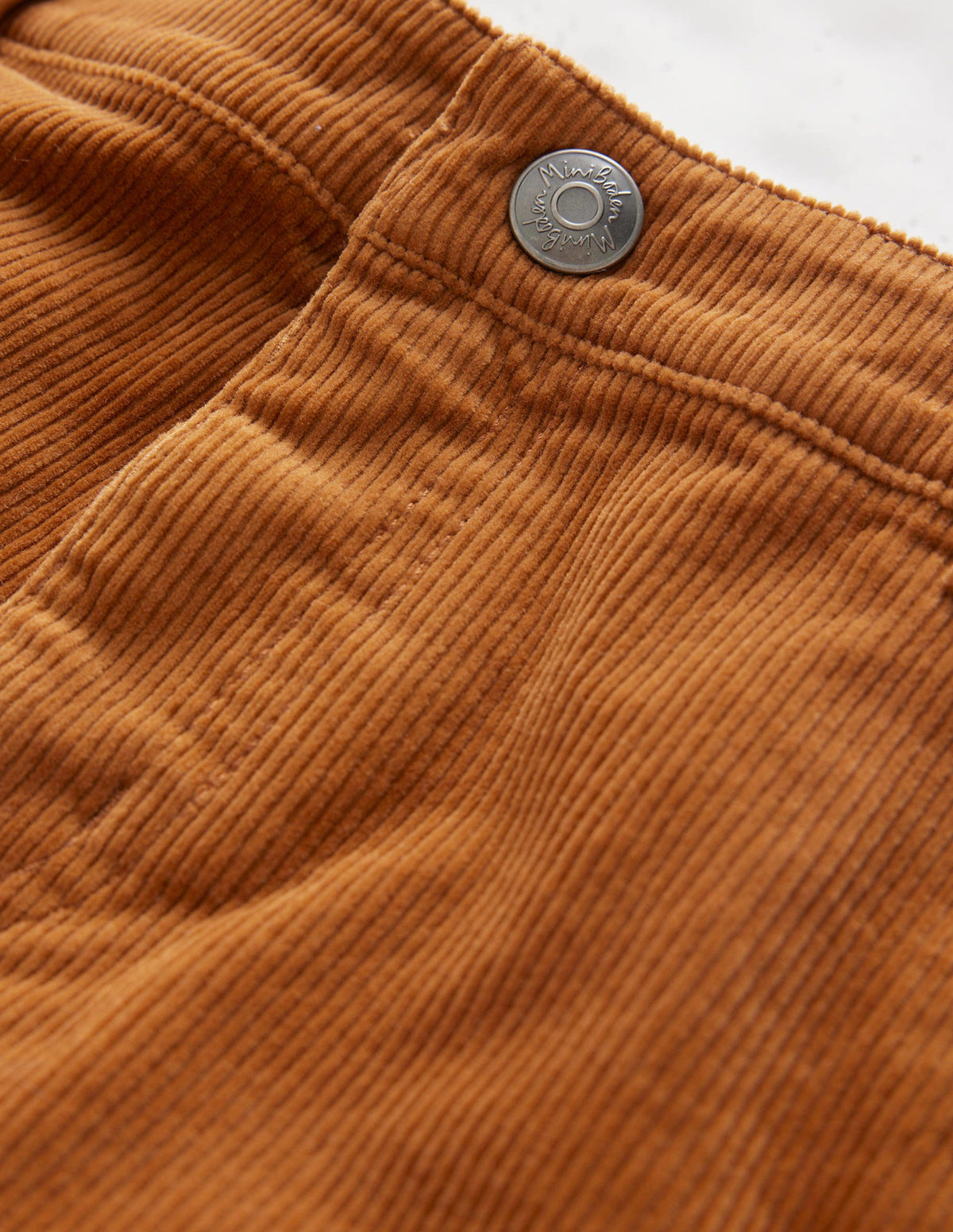 Pantalon en velours côtelé décontracté-Marron caramel - Image 3