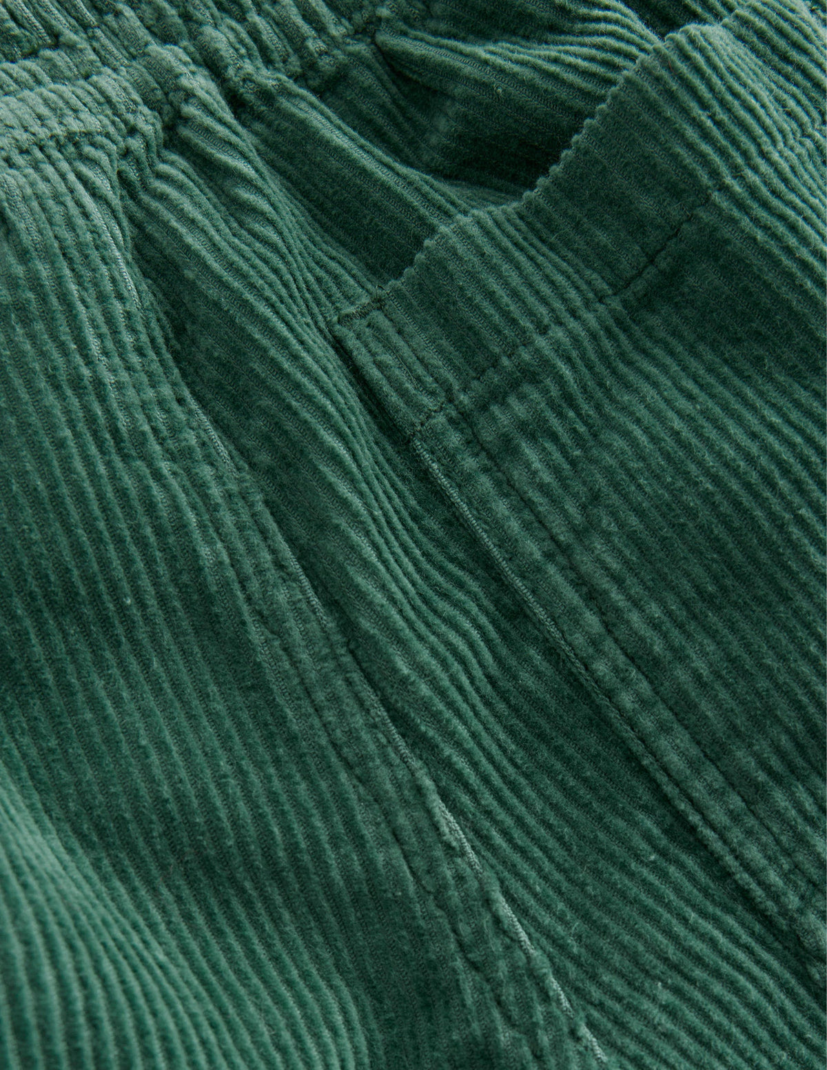 Chunky Pull-on Cord Trousers-Monster Green-3