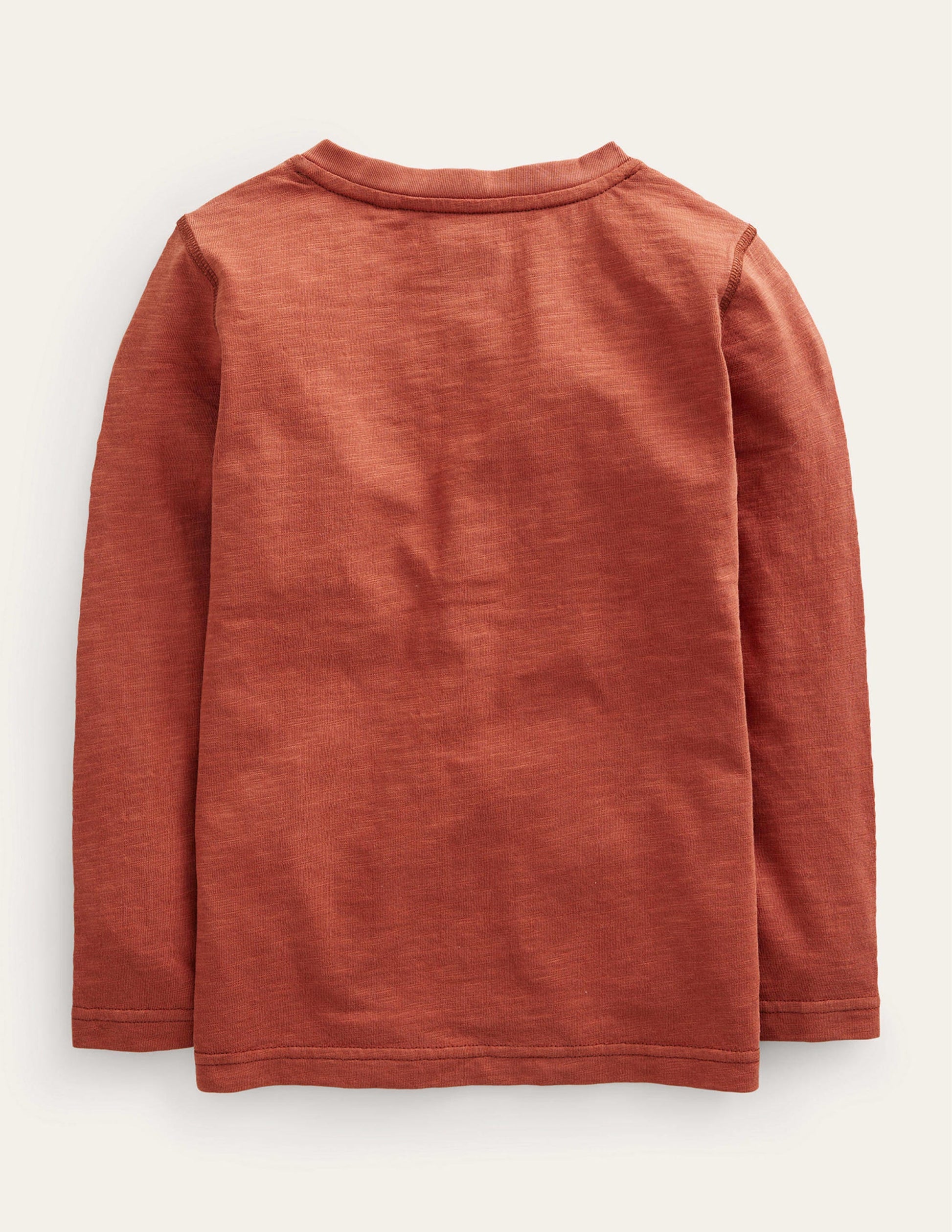 Langärmliges Henley-T-Shirt-Rot-2