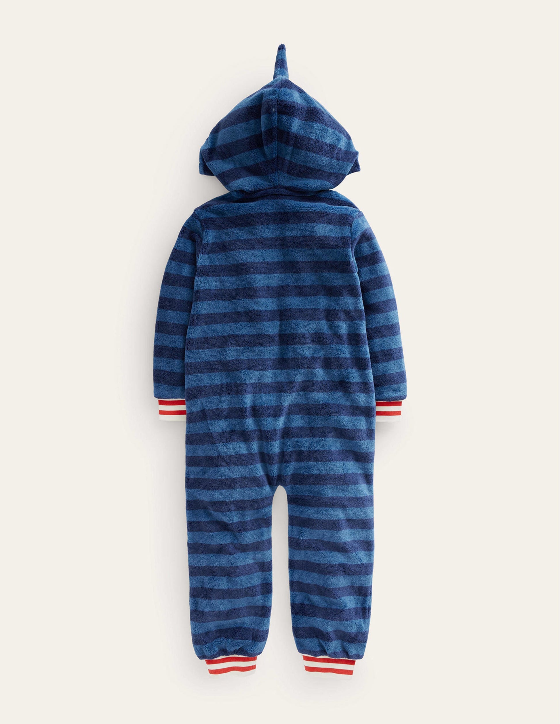 Gemütlicher Einteiler aus Fleece-Blauer Hai-2