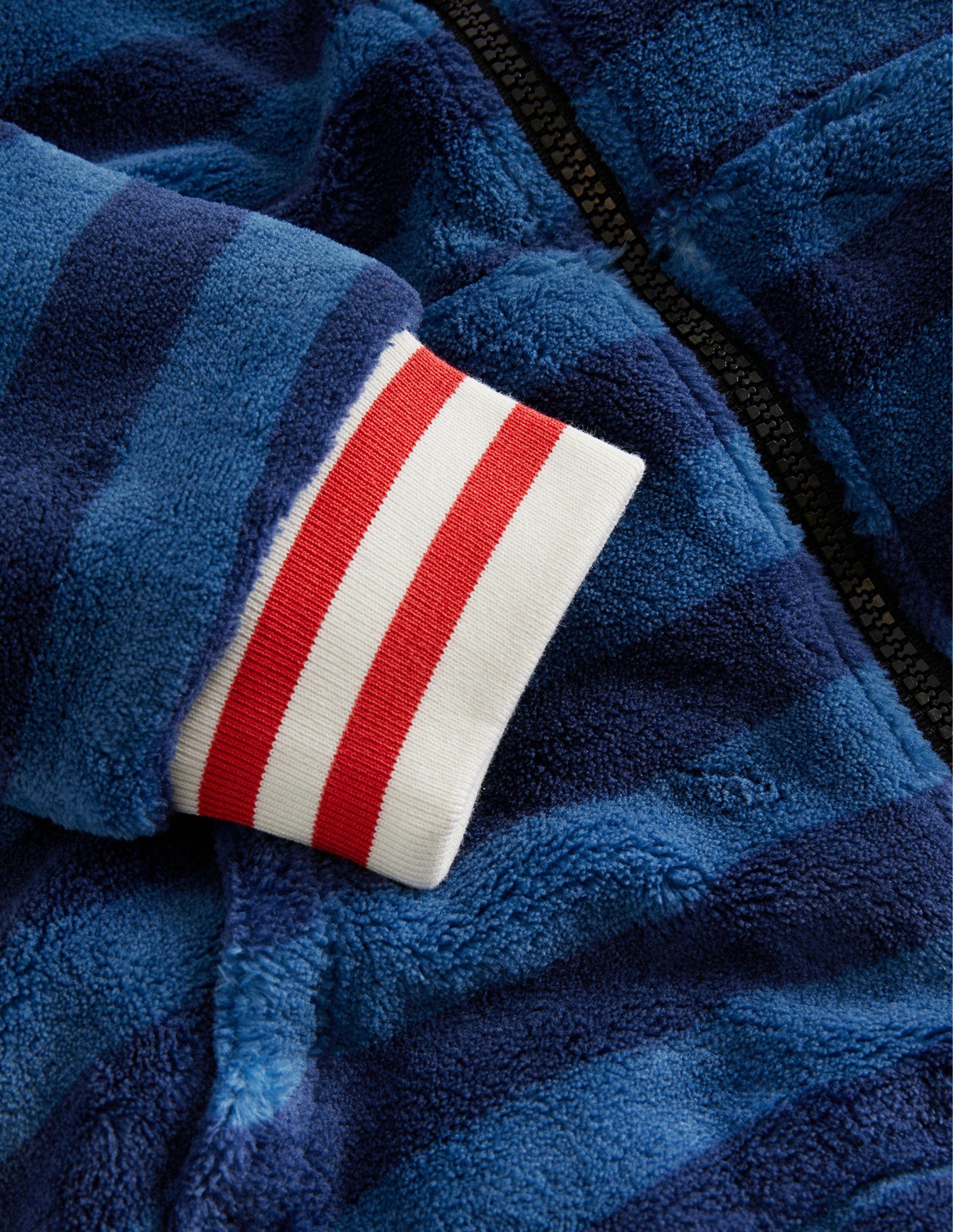 Gemütlicher Einteiler aus Fleece-Blauer Hai-3