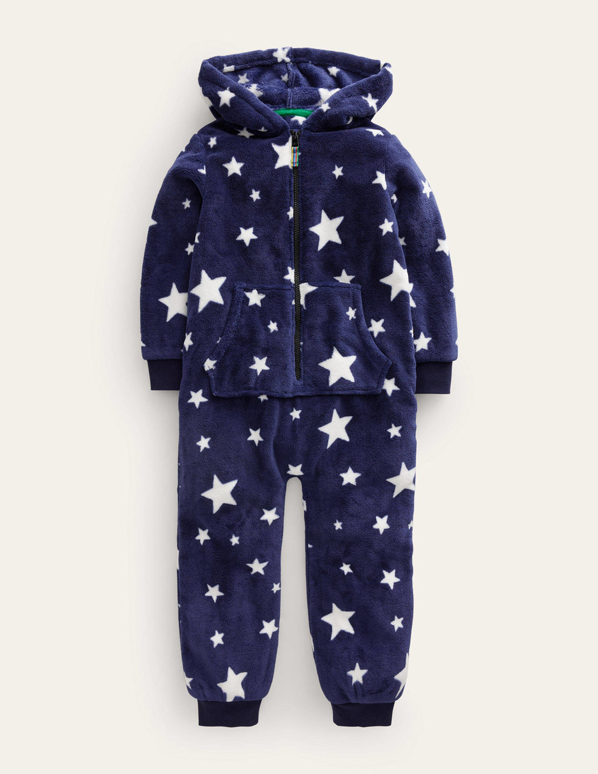 Gemütlicher Einteiler aus Fleece-Schuluniform-Marineblau Sterne - Image 1