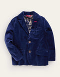 Party-Blazer aus Samt-Blau