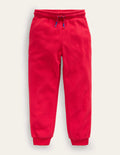 Bas de jogging en polaire-Rouge rockabilly