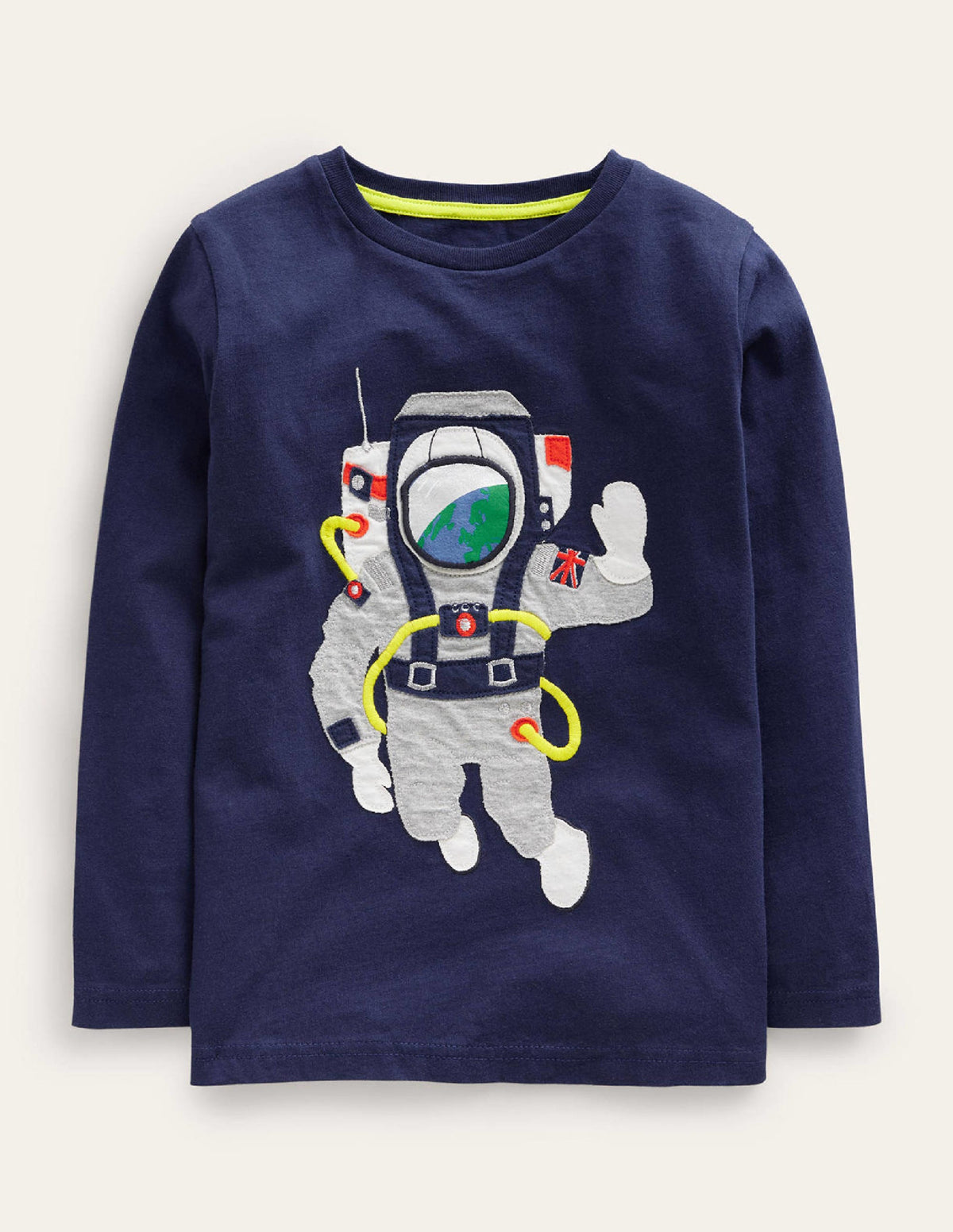 Hebe-die-Klappe-Weltraum-T-Shirt-Schuluniform-Marineblau-1