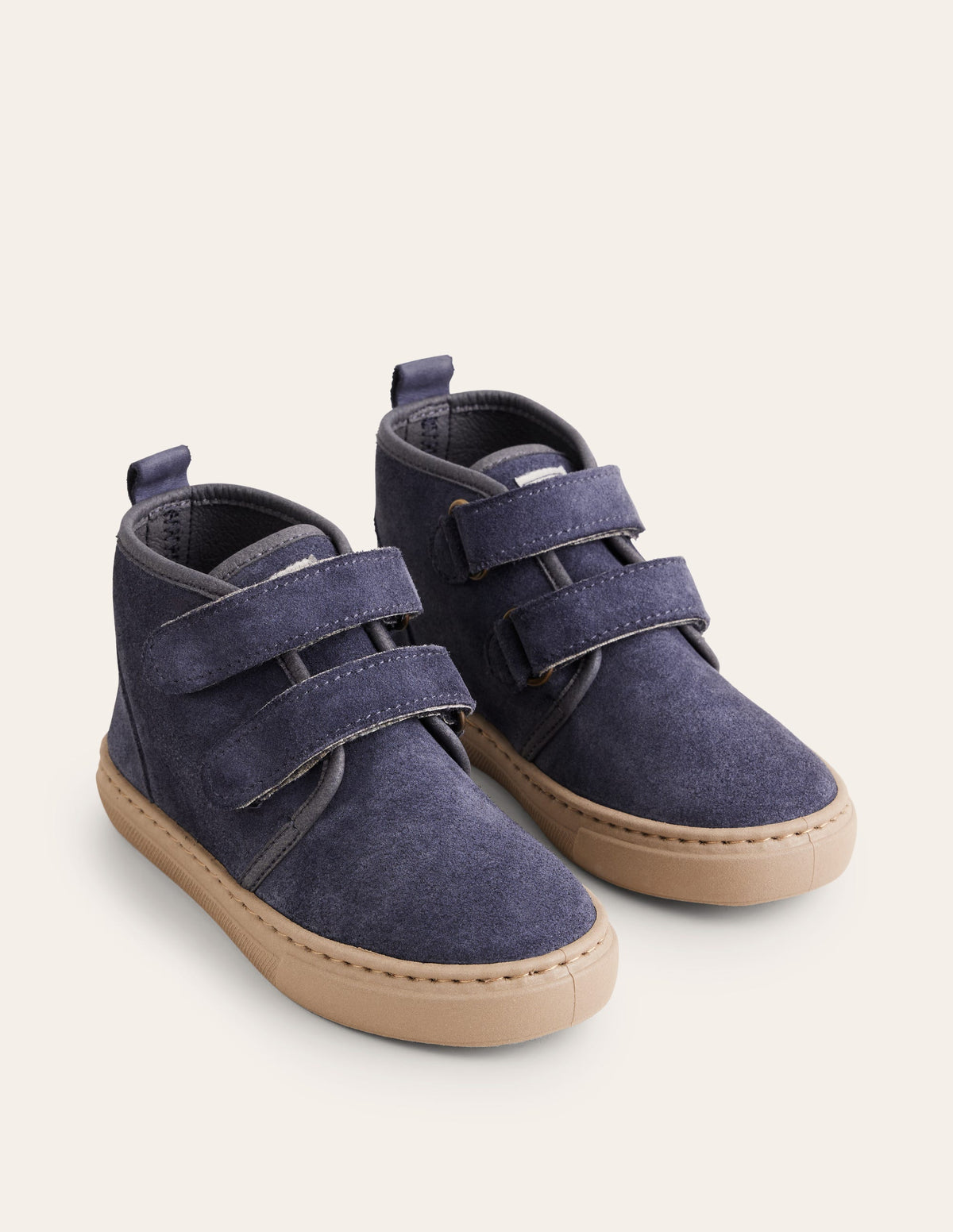Suede Strap Boots-Navy - Image 2