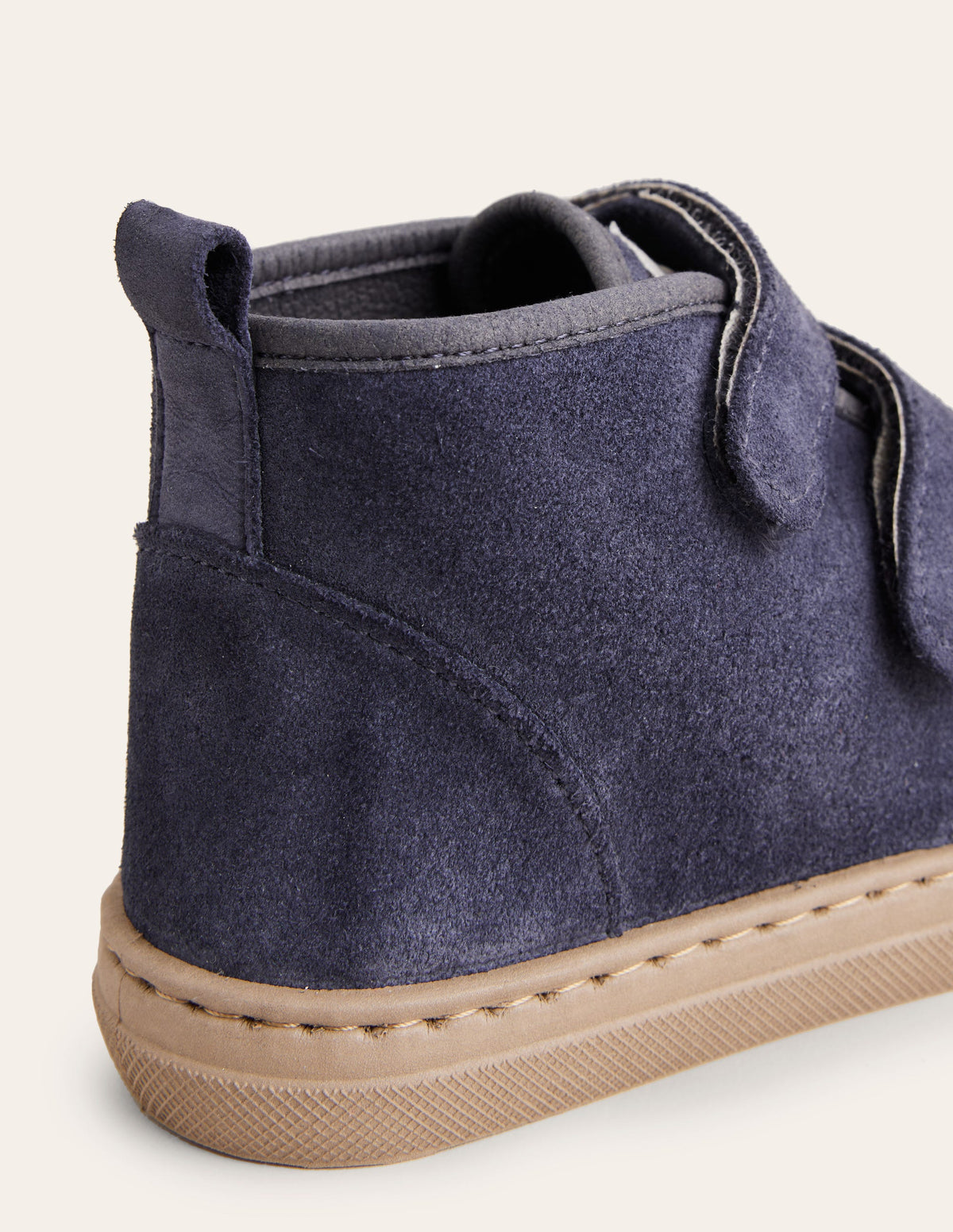 Suede Strap Boots-Navy-3