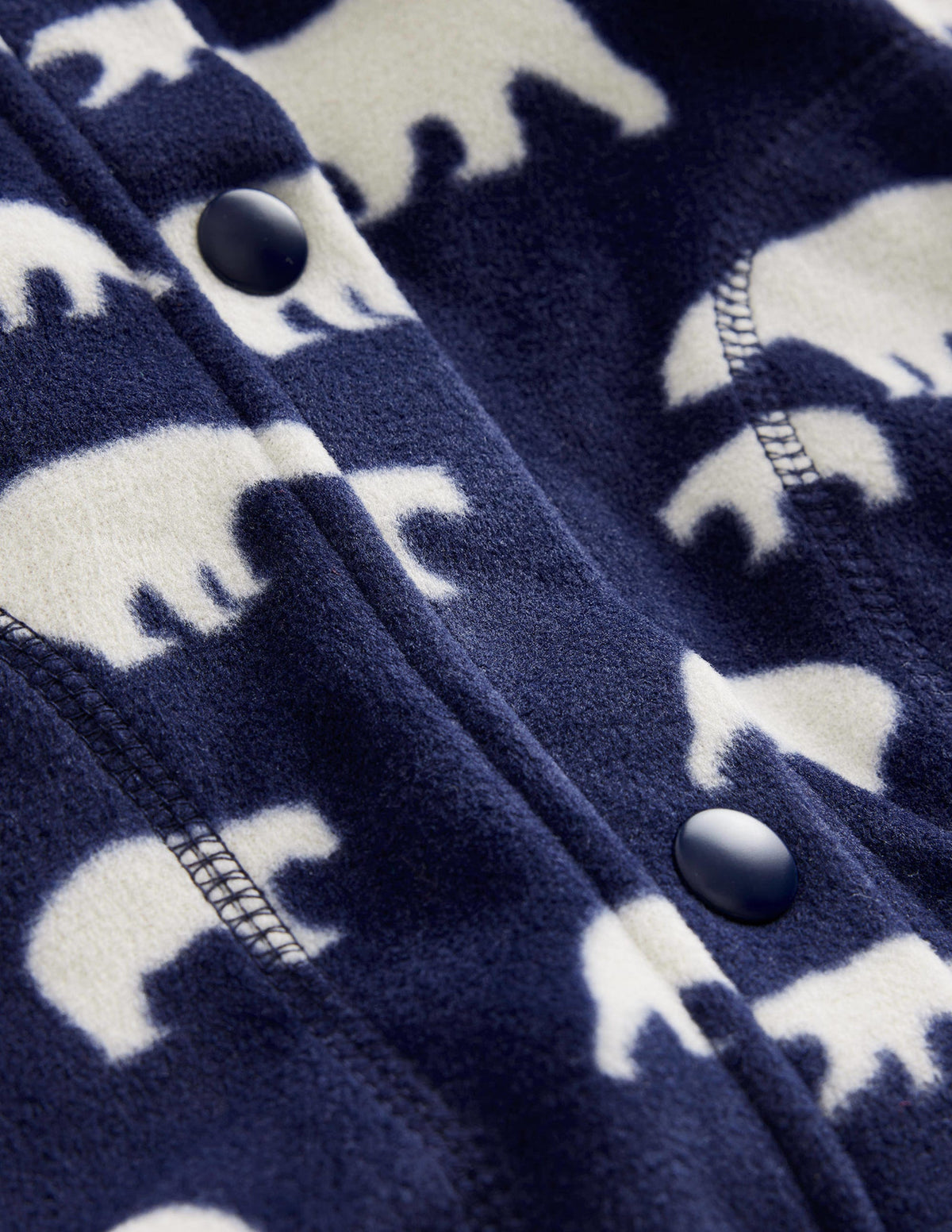 Kuschelige Fleecejacke-Marineblau Eisbären - Image 3