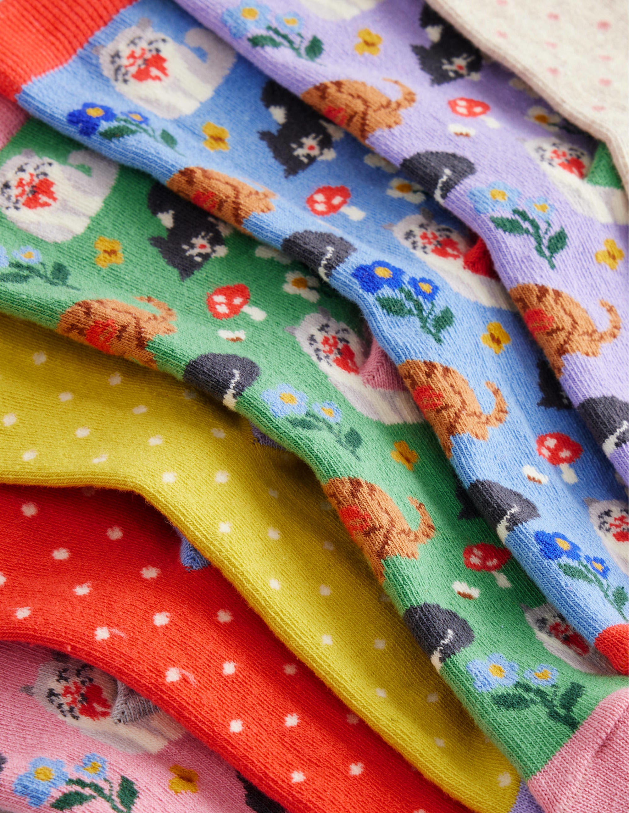 Socks 7 Pack-Multi Cats - Image 2