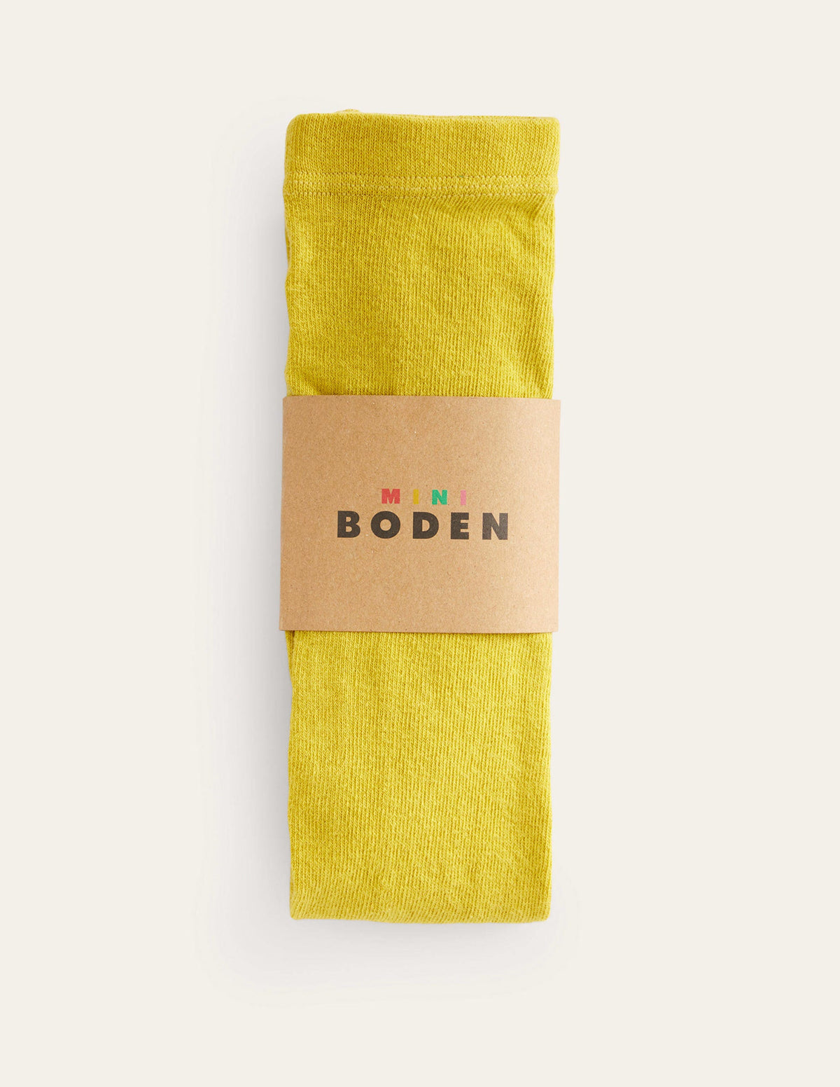Ribbed Tights-Oil Yellow - Image 2