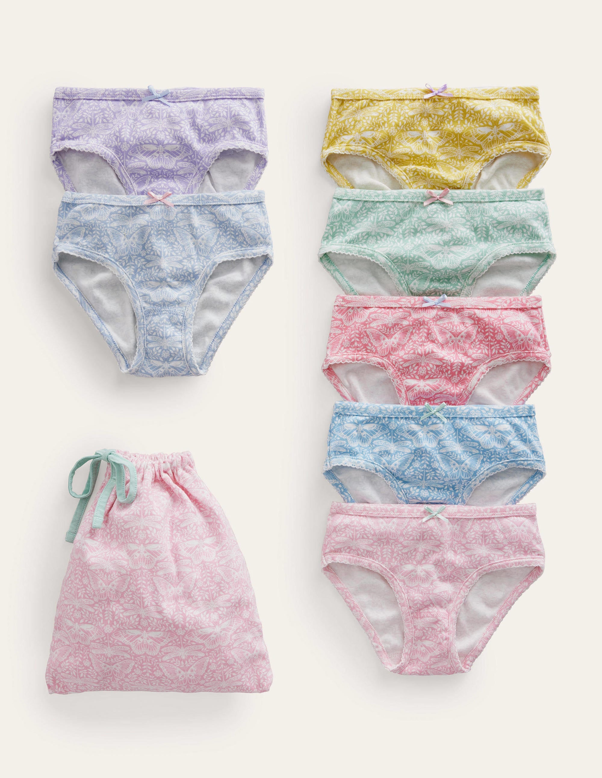 Hosen im 7er-Pack-Bunt Schmetterlinge - Image 1