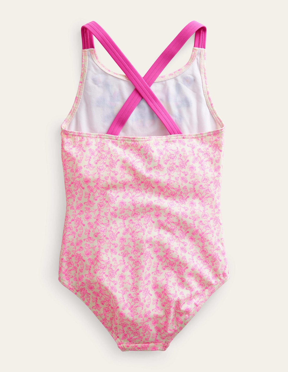 Badeanzug mit Stickereien-Festivalrosa Sommer Weinrebe-2