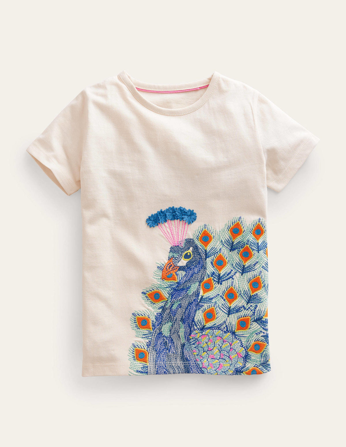 T-Shirt mit Superstitch-Logo-Vanilleschote Pfau - Image 1