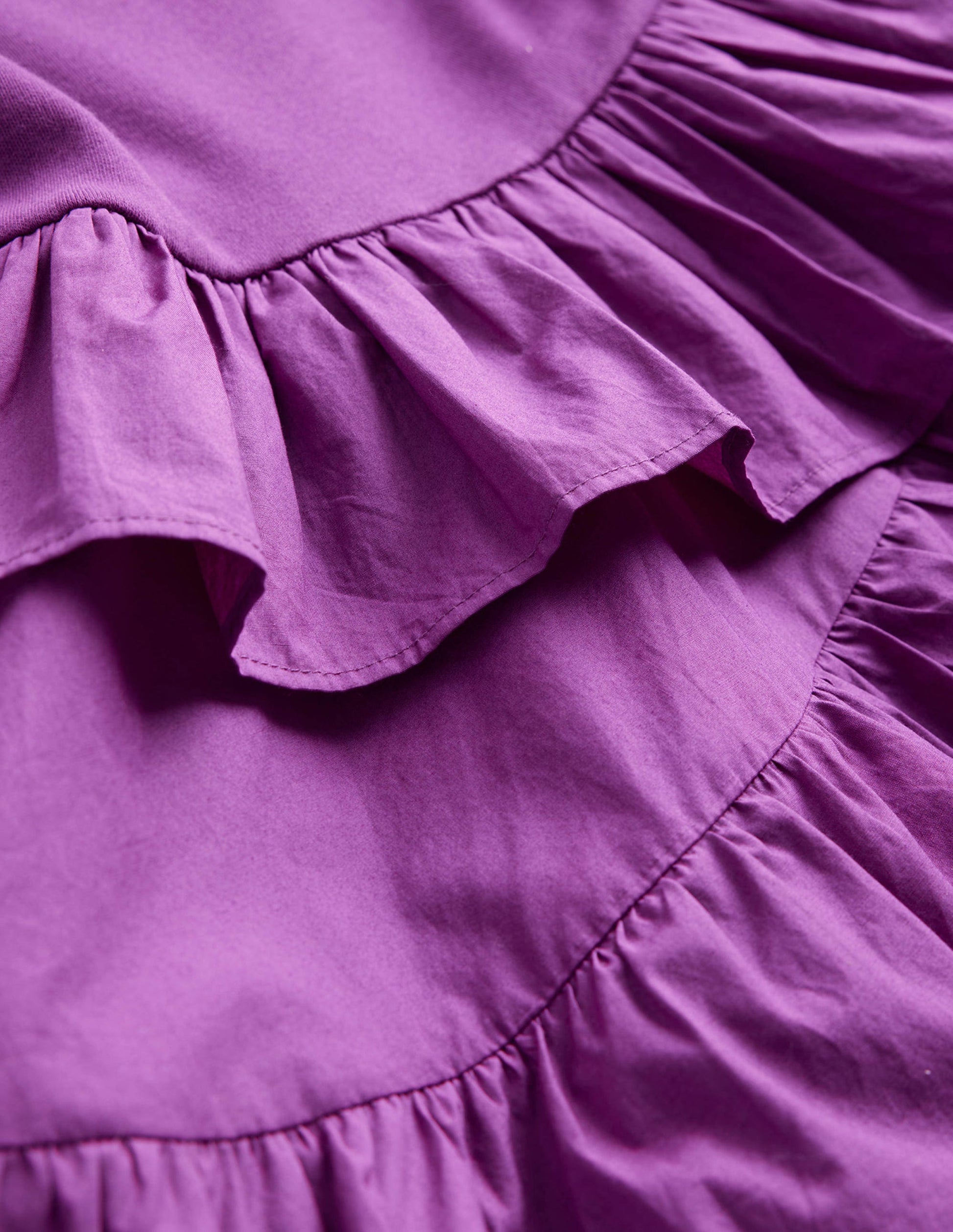 Baumwollkleid mit Rüschen-Lila Juwel-3