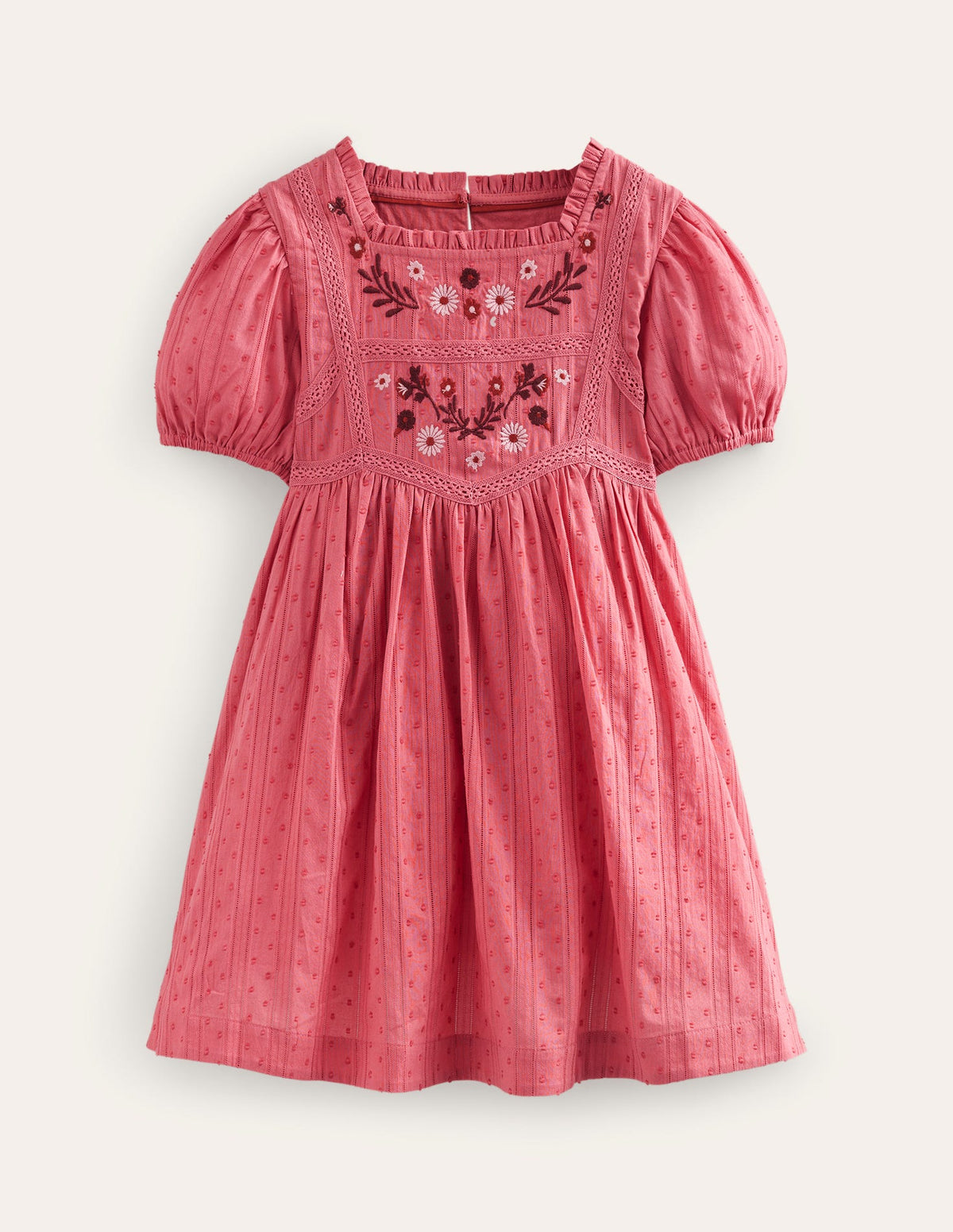 Besticktes Spitzenkleid-Zartrosa-1