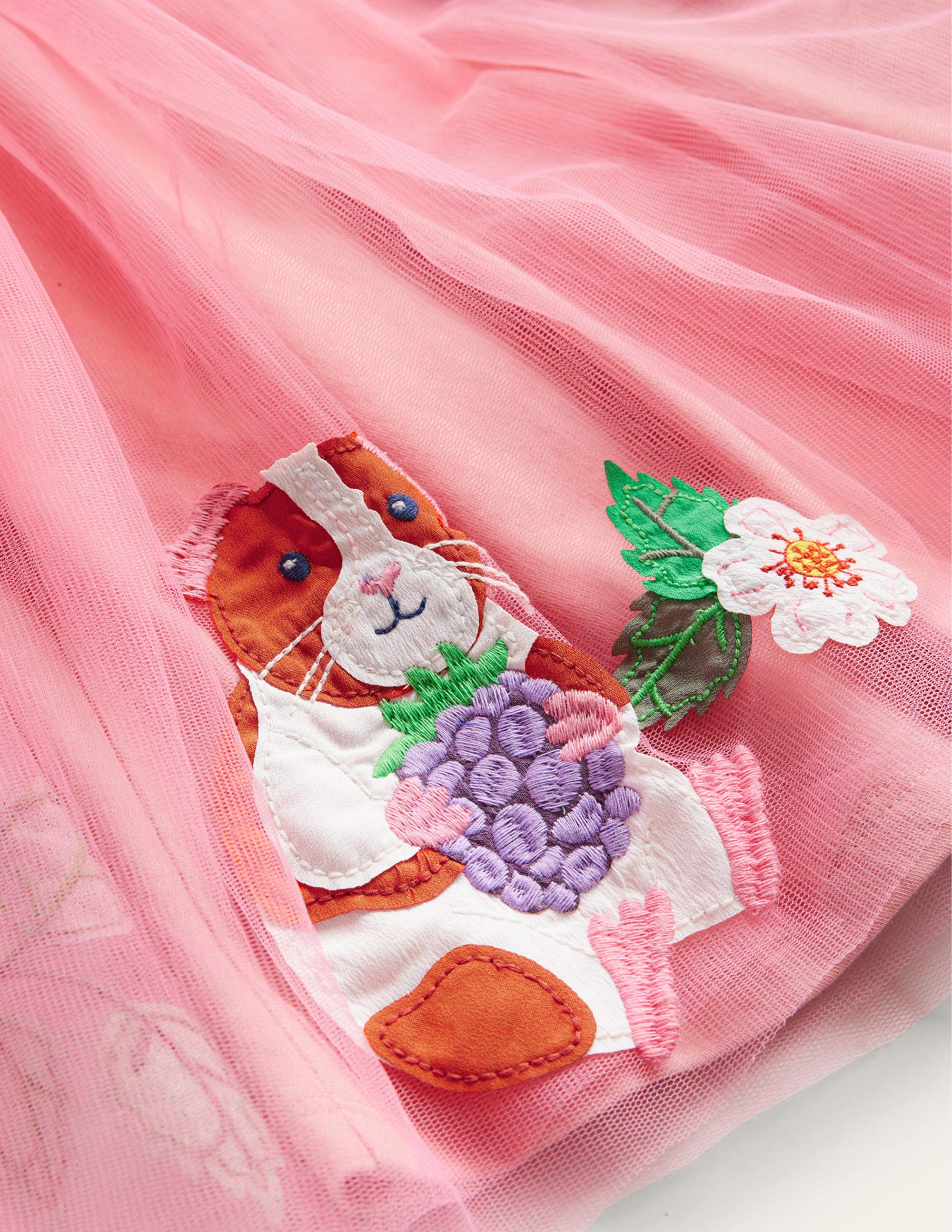 Tüllkleid im Ballettstil mit Applikationen-Mandelrosa - Image 3