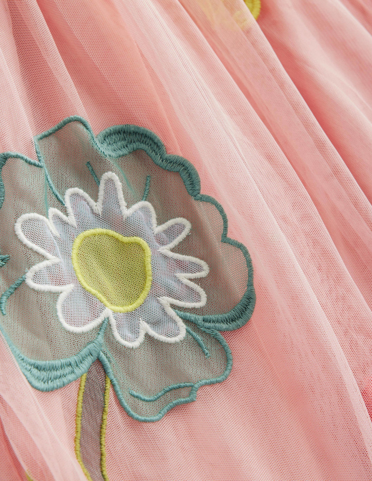 Tüllkleid mit Applikation-Provence Altrosa - Image 3