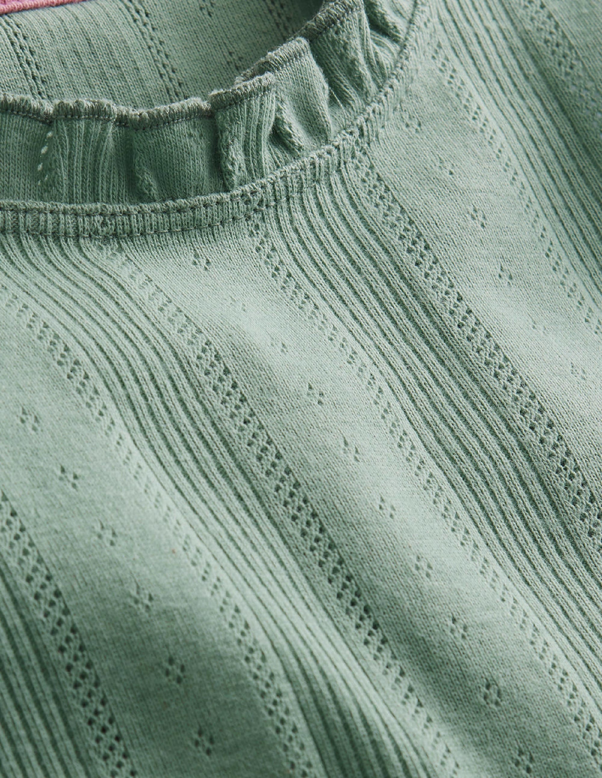 Pointelle-Top-Rauchgrün - Image 3