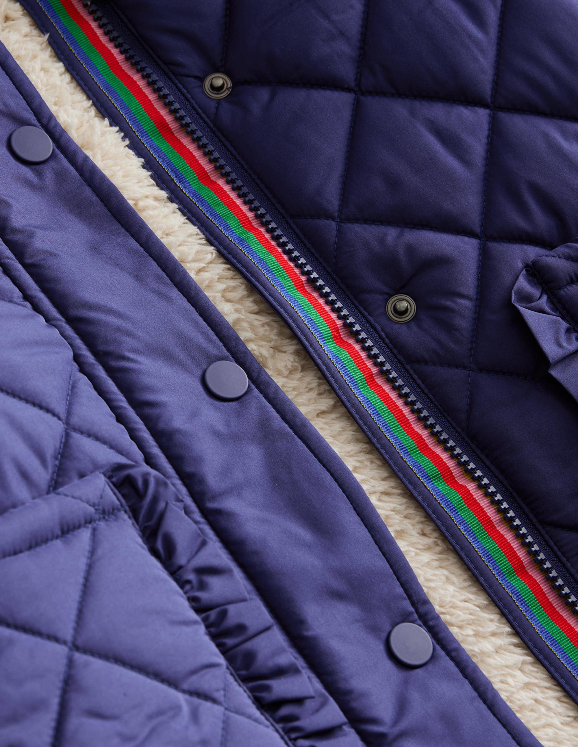 Anorak mit Muschelsteppung-Schuluniform-Navy - Image 3