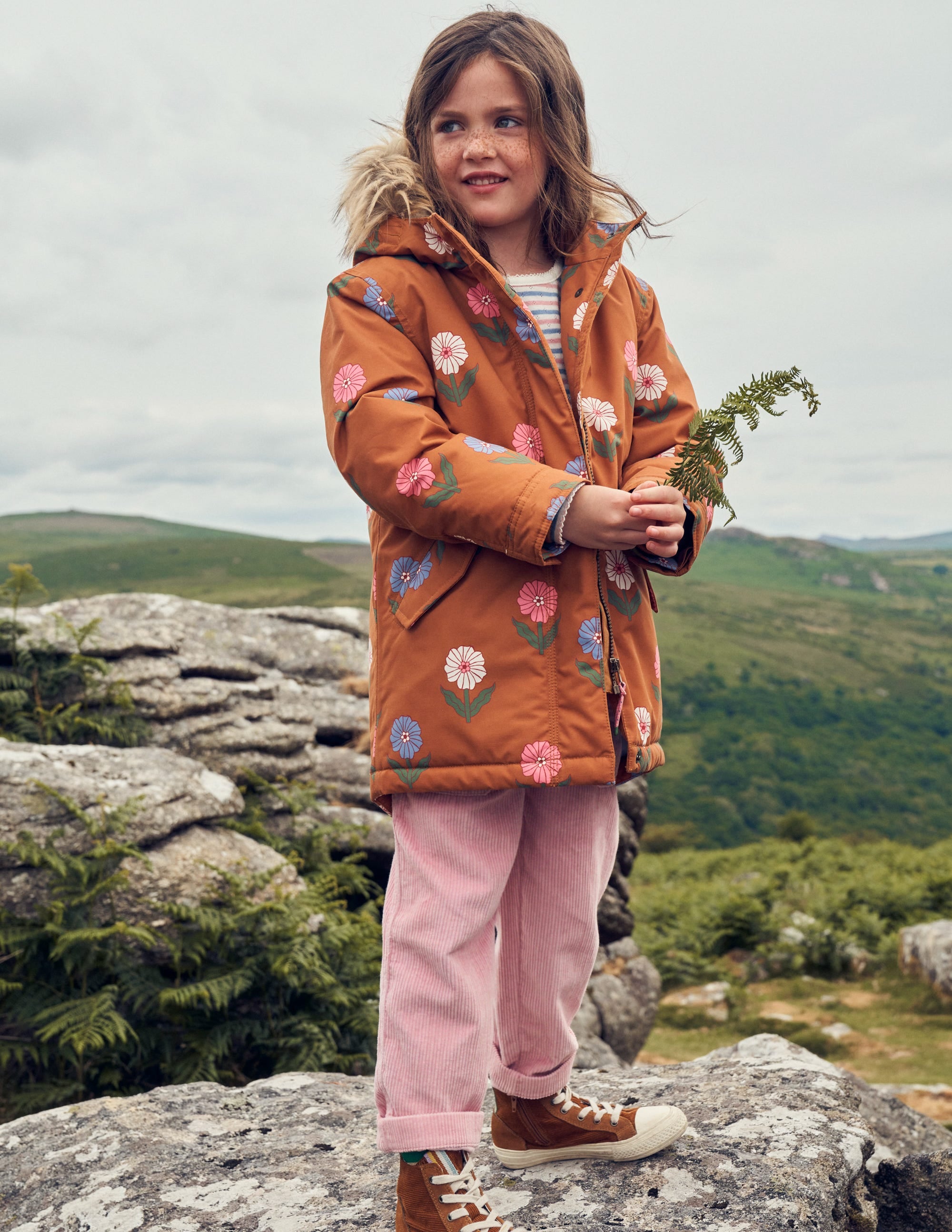 Parka authentique-Motif floral caramel - Image 5