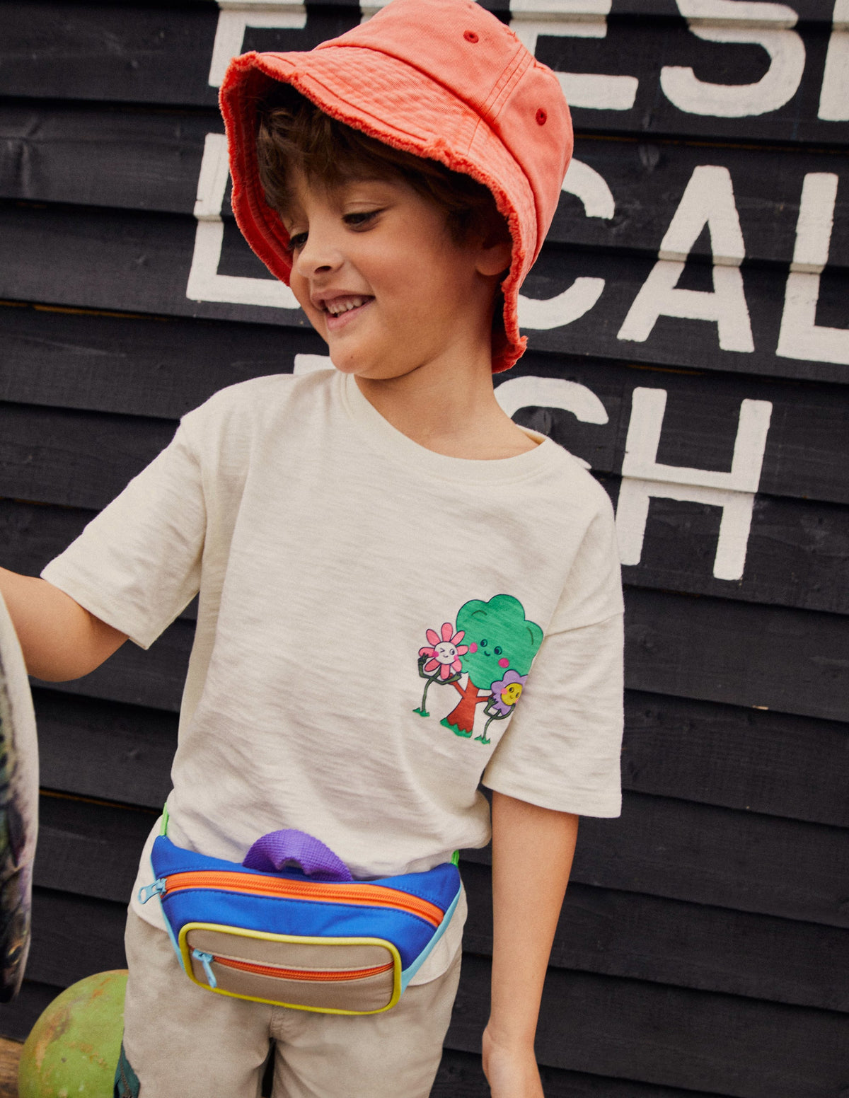 Relaxed Printed T-shirt-Vanilla Pod - Image 4