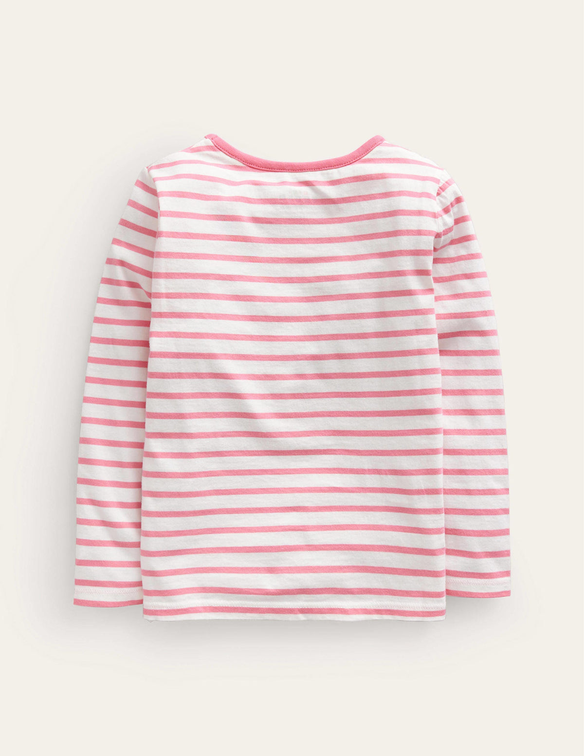 T-Shirt mit Puffärmeln und Applikation-Rosa/Naturweiß Hunde-2