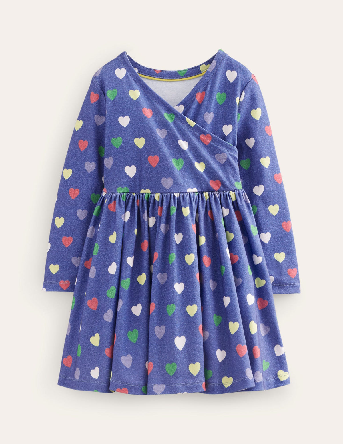Ballerina-Kleid aus Jersey-Schuluniform-Marineblau Herzen - Image 1