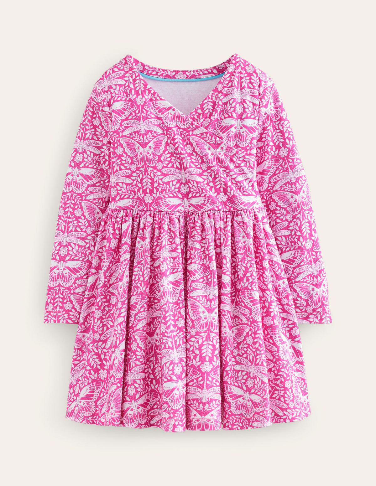 Twirly Ballerina Dress-Sweet William Pink Butterfly-1