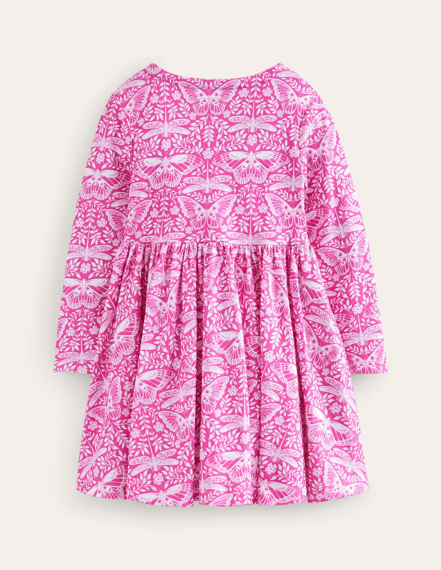 Twirly Ballerina Dress-Sweet William Pink Butterfly-2