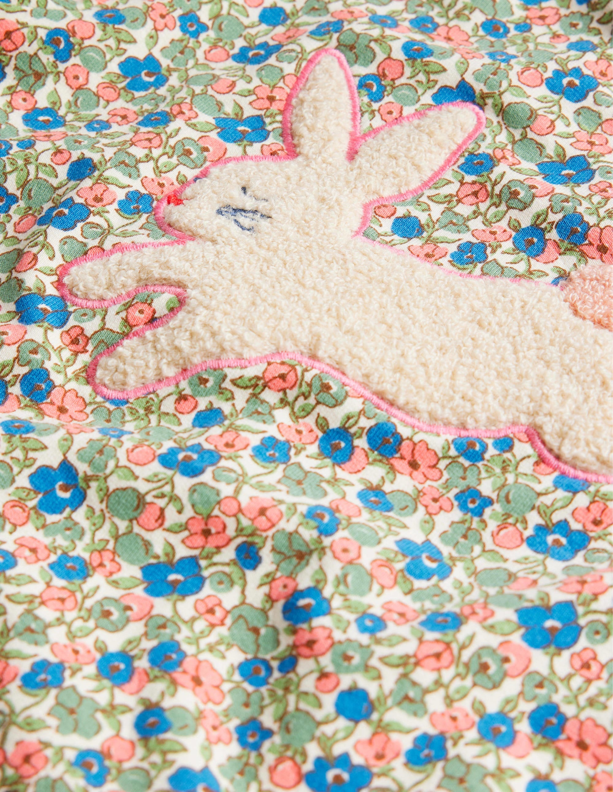 Sweatkleid mit Applikation-Floral Hasen - Image 3