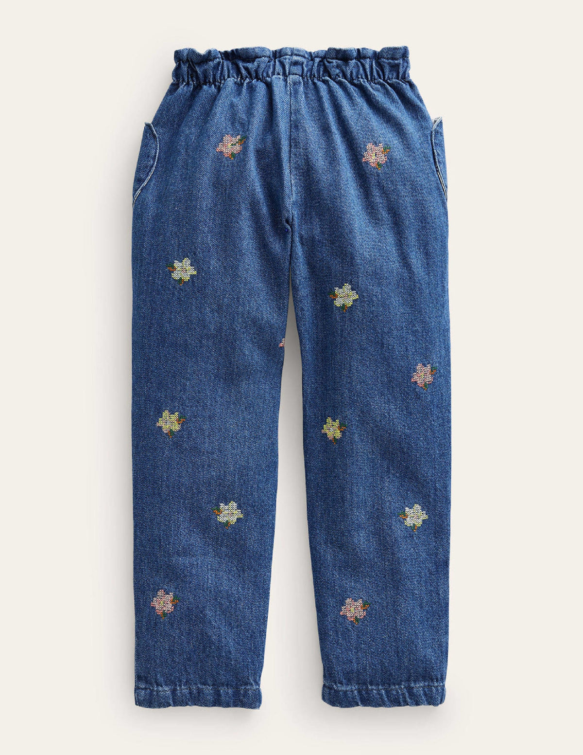 Embroidered Pull-on Trouser-Mid Vintage Embroidery - Image 2