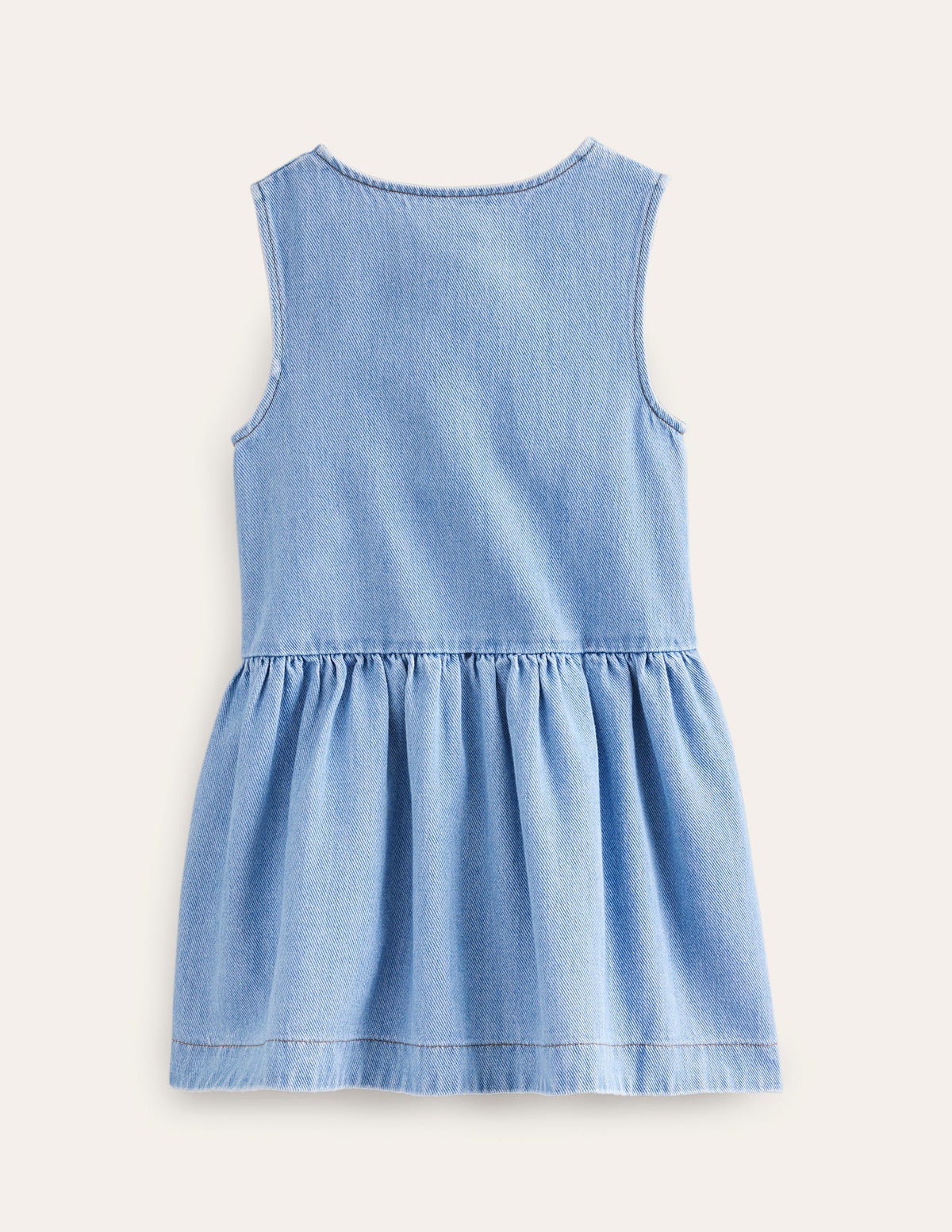 Latzkleid mit Knöpfen-Medium Vintage Chambray-2