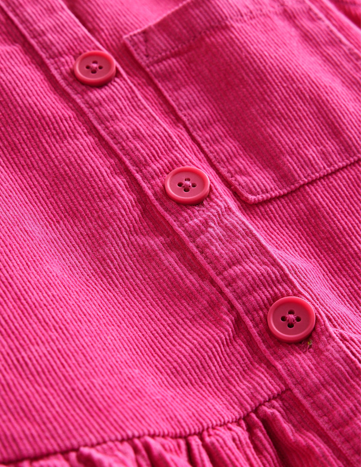 Latzkleid mit Knöpfen-Mittleres Rosa - Image 3