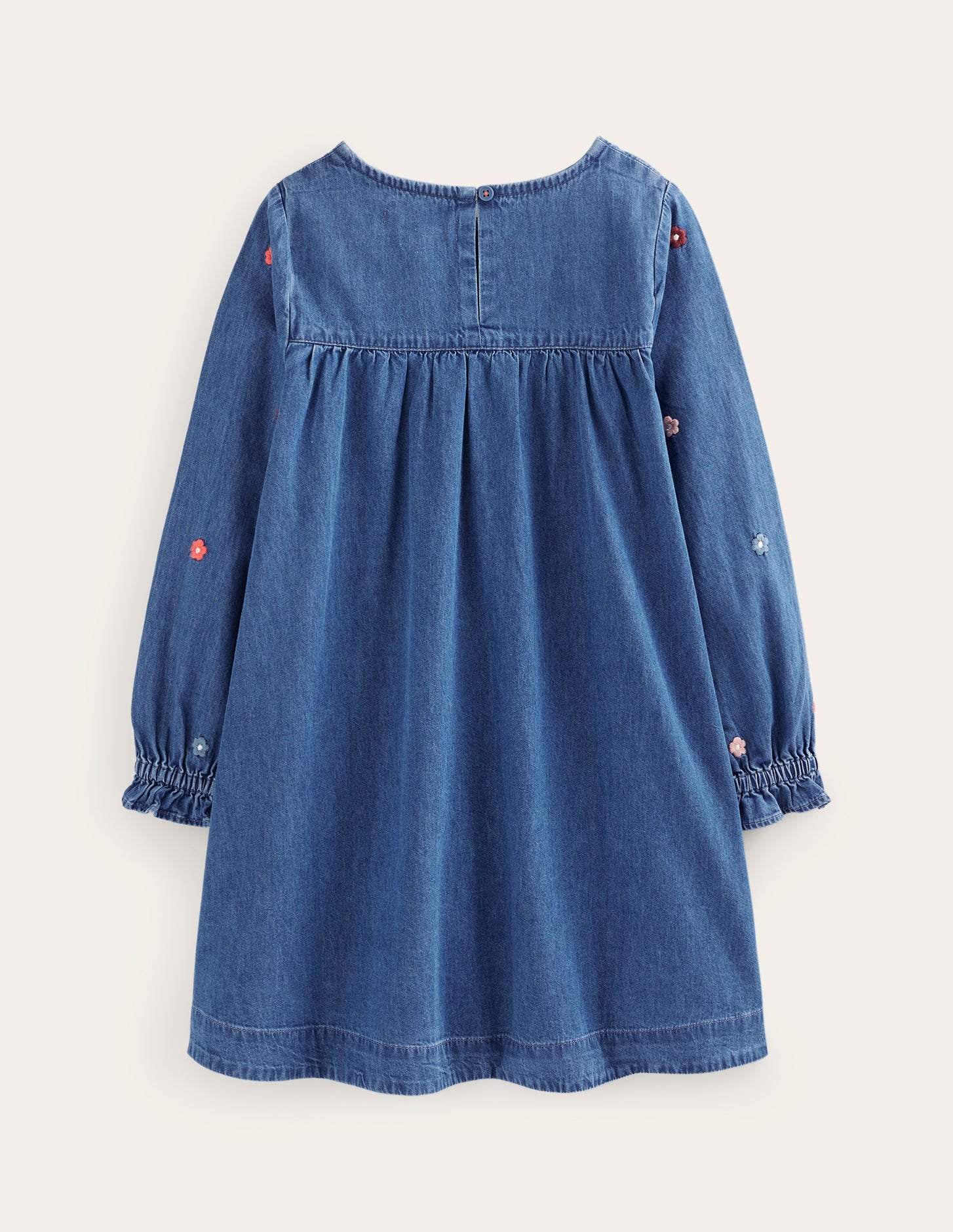 Robe tissée à logo brodé-Denim vintage moyen - Image 2