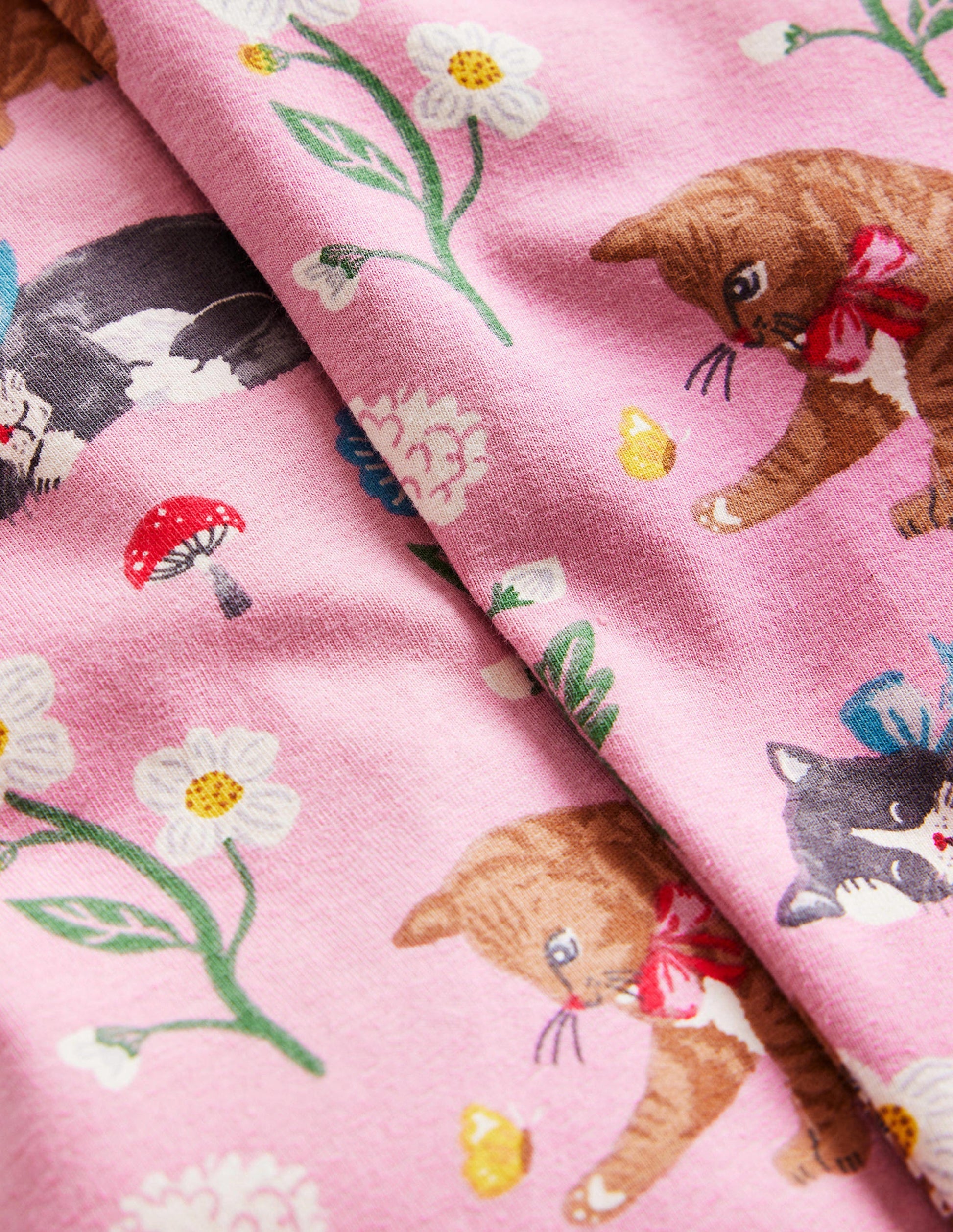Legging fun-Chats rose amande-3