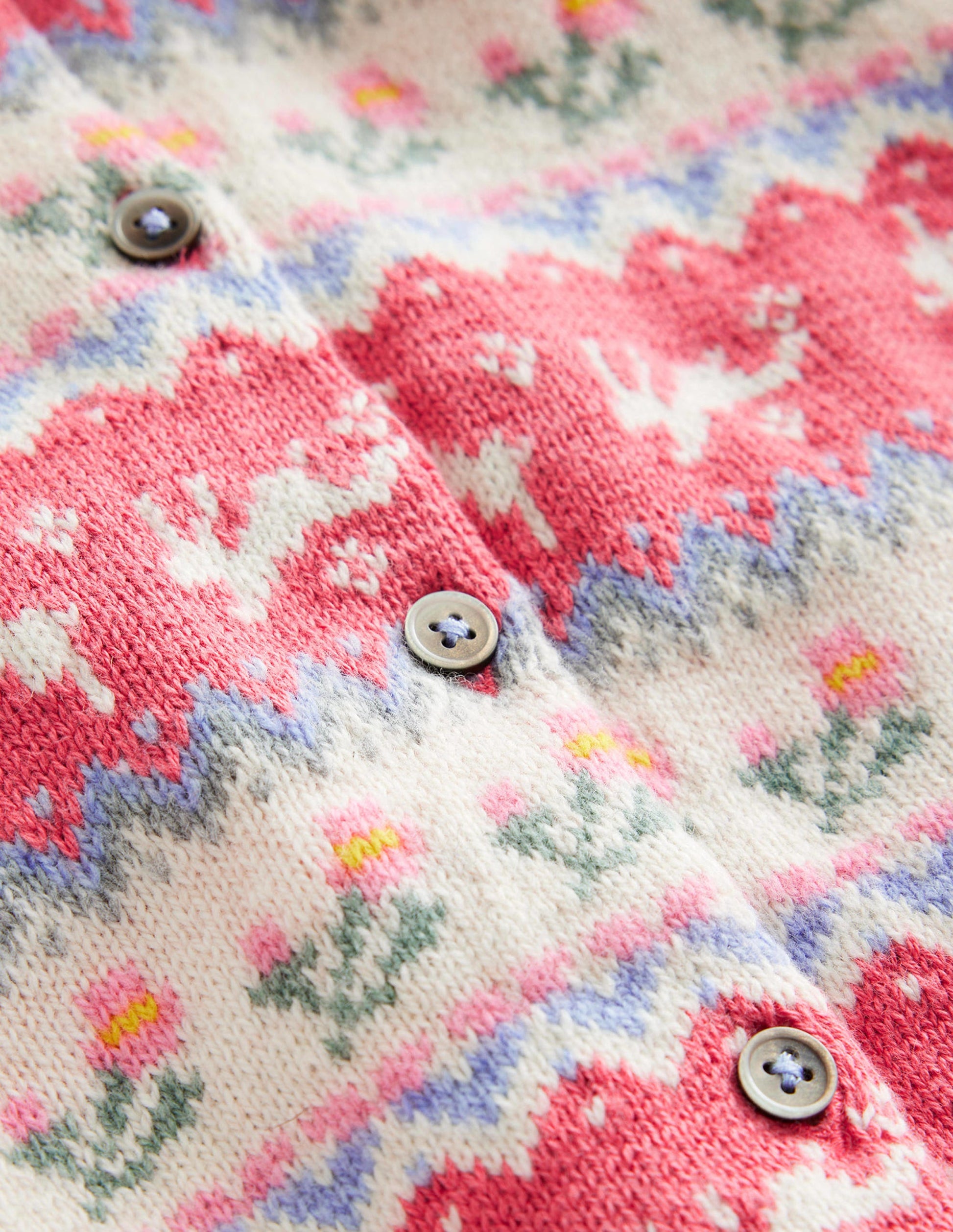 Cardigan à motif jacquard-Lapins roses blush-3