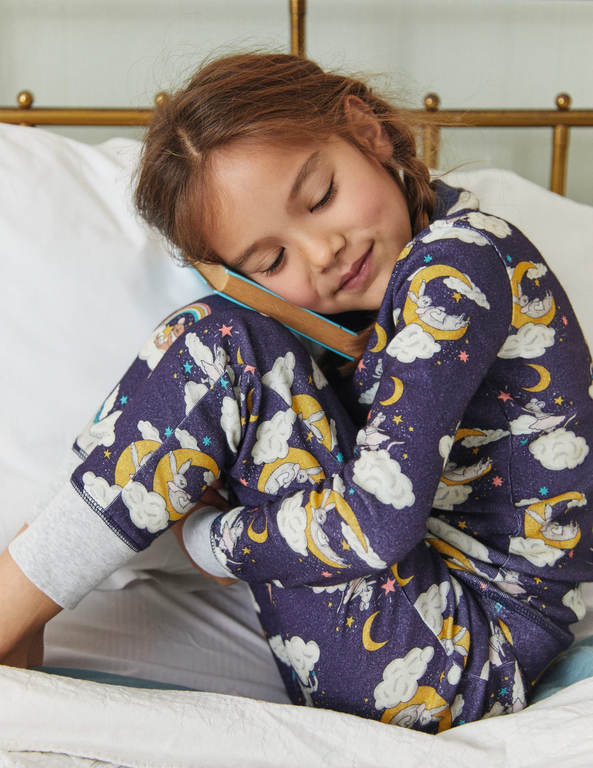 Pyjama phosphorescent douillet-Motif Magical Sky bleu marine universitaire-5