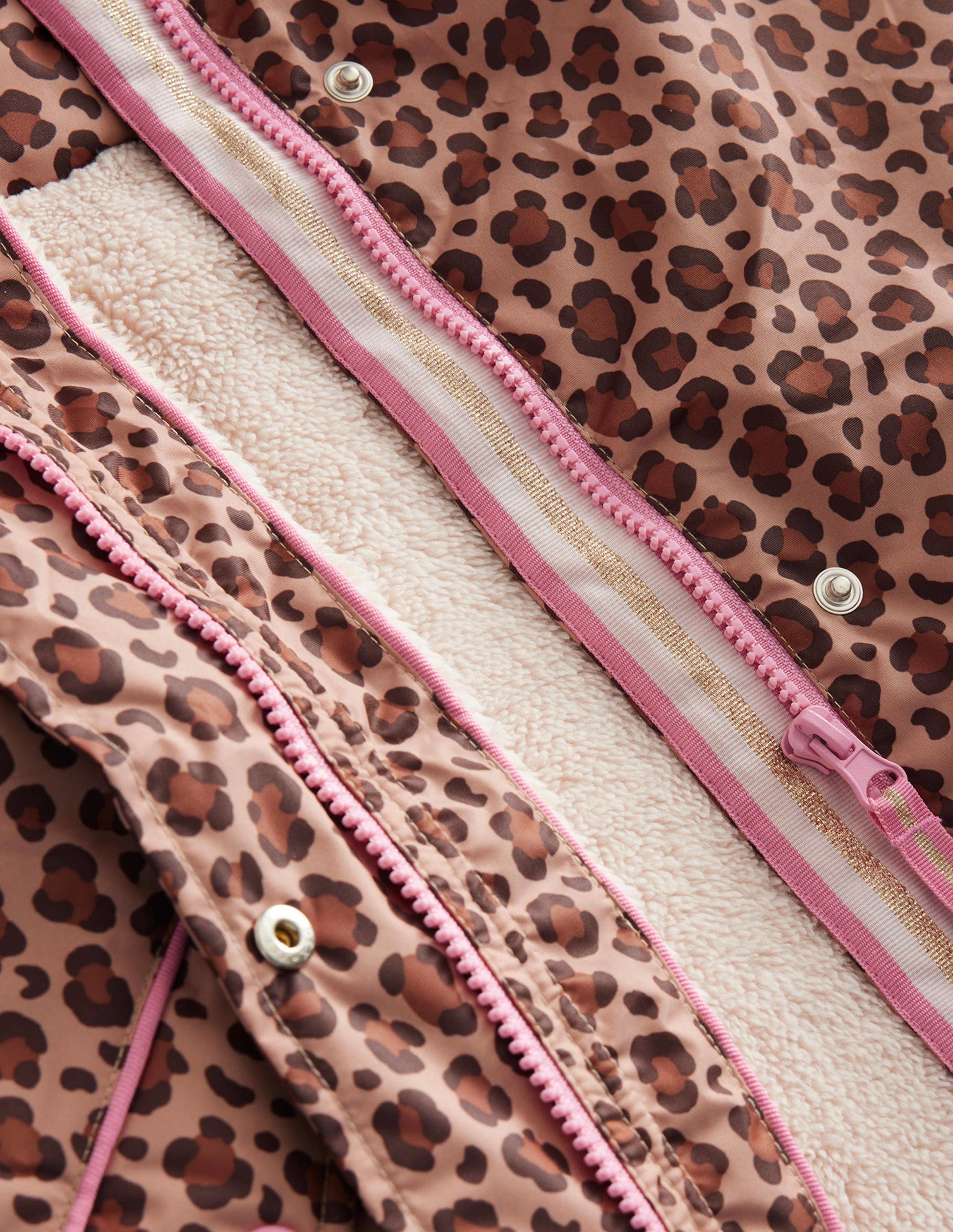 Anorak mit Sherpa-Futter-Nussbraun Leopardendruck-3