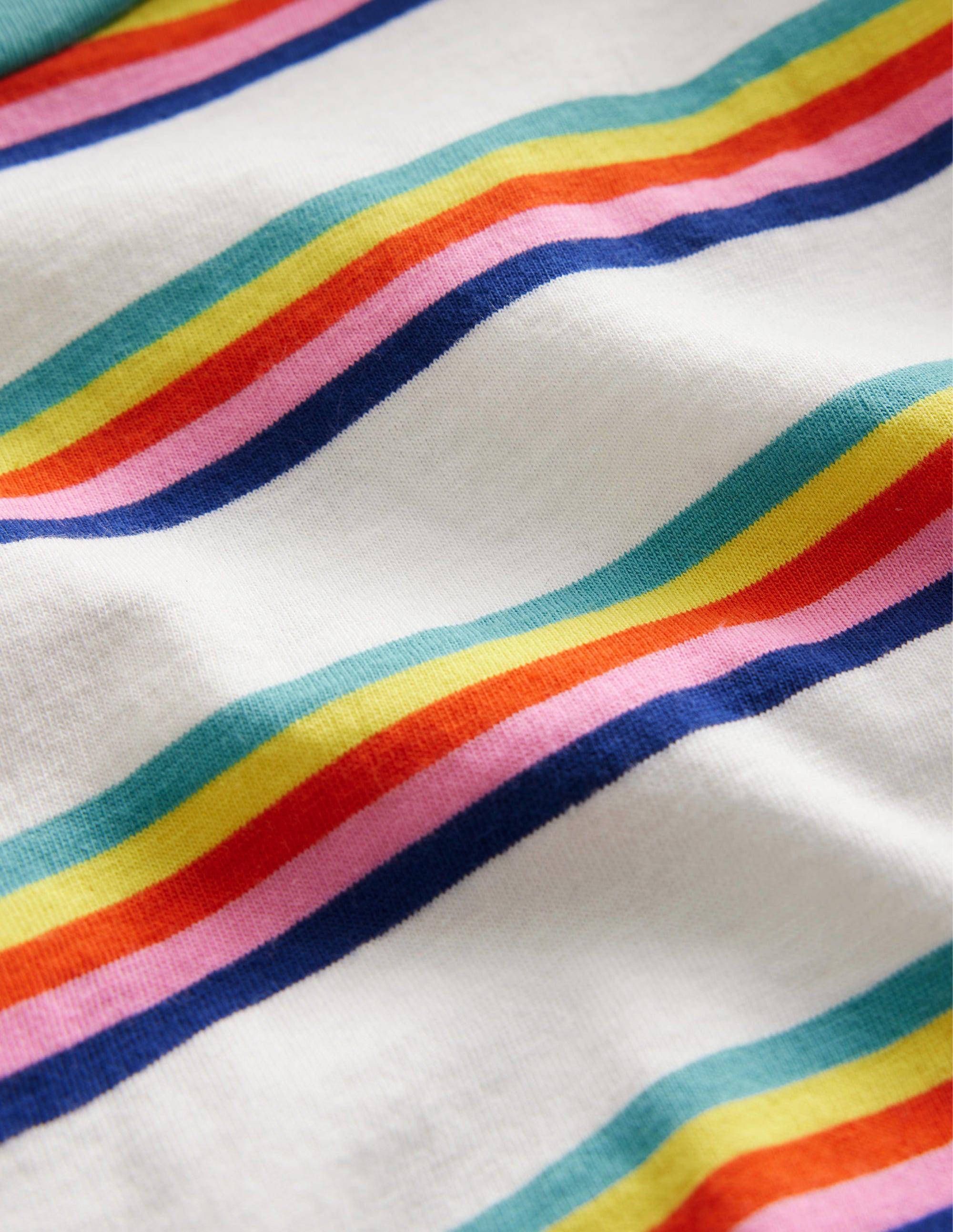 Relaxed T-shirt-Rainbow Spaced Stripe - Image 3