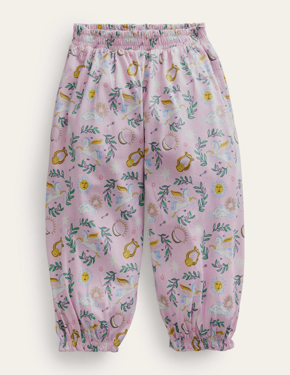 Haremshose aus Jersey-Pastell-Orchideenrosa, Toile - Image 1