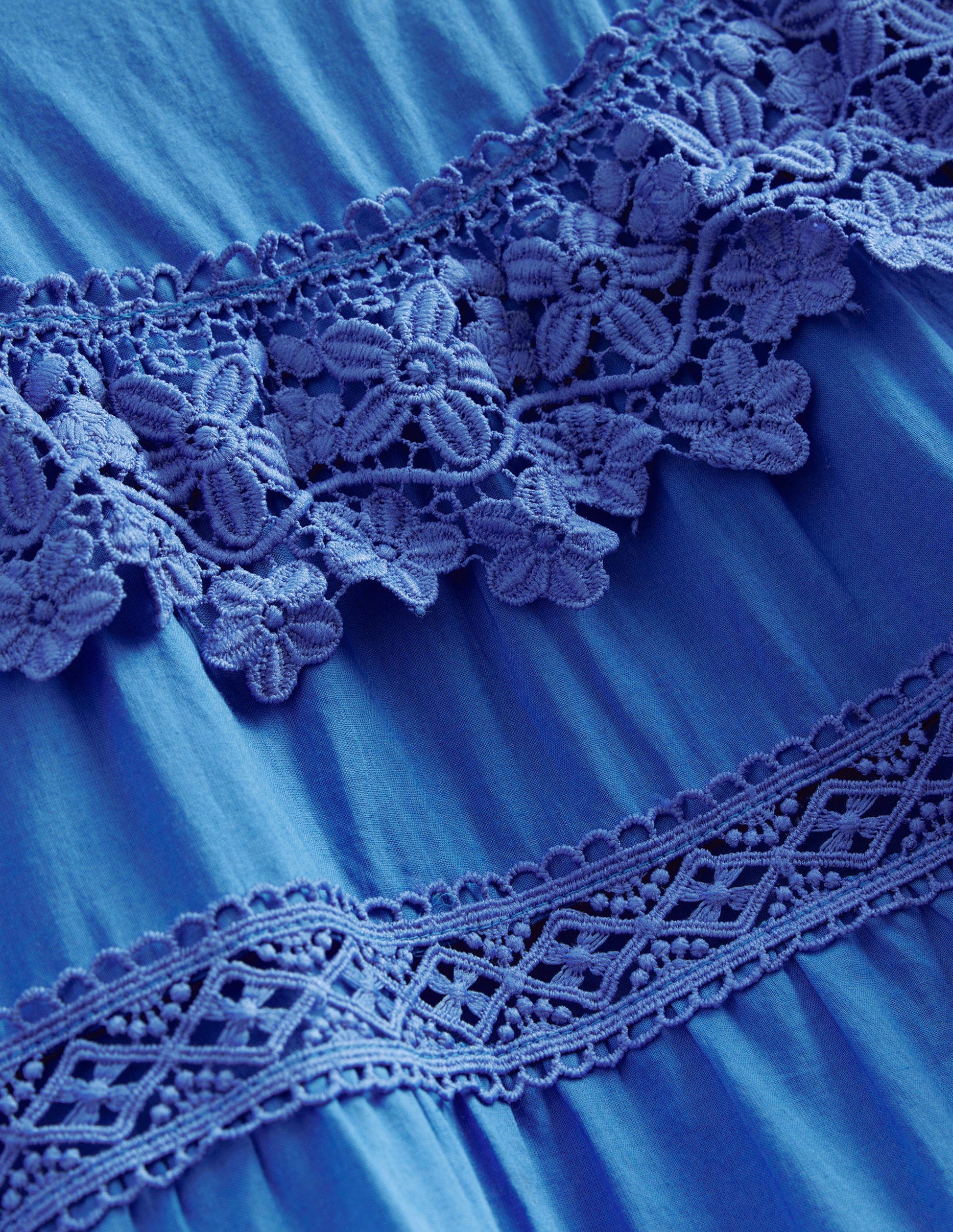 Lace Tiered Dress-Cabana Blue-3