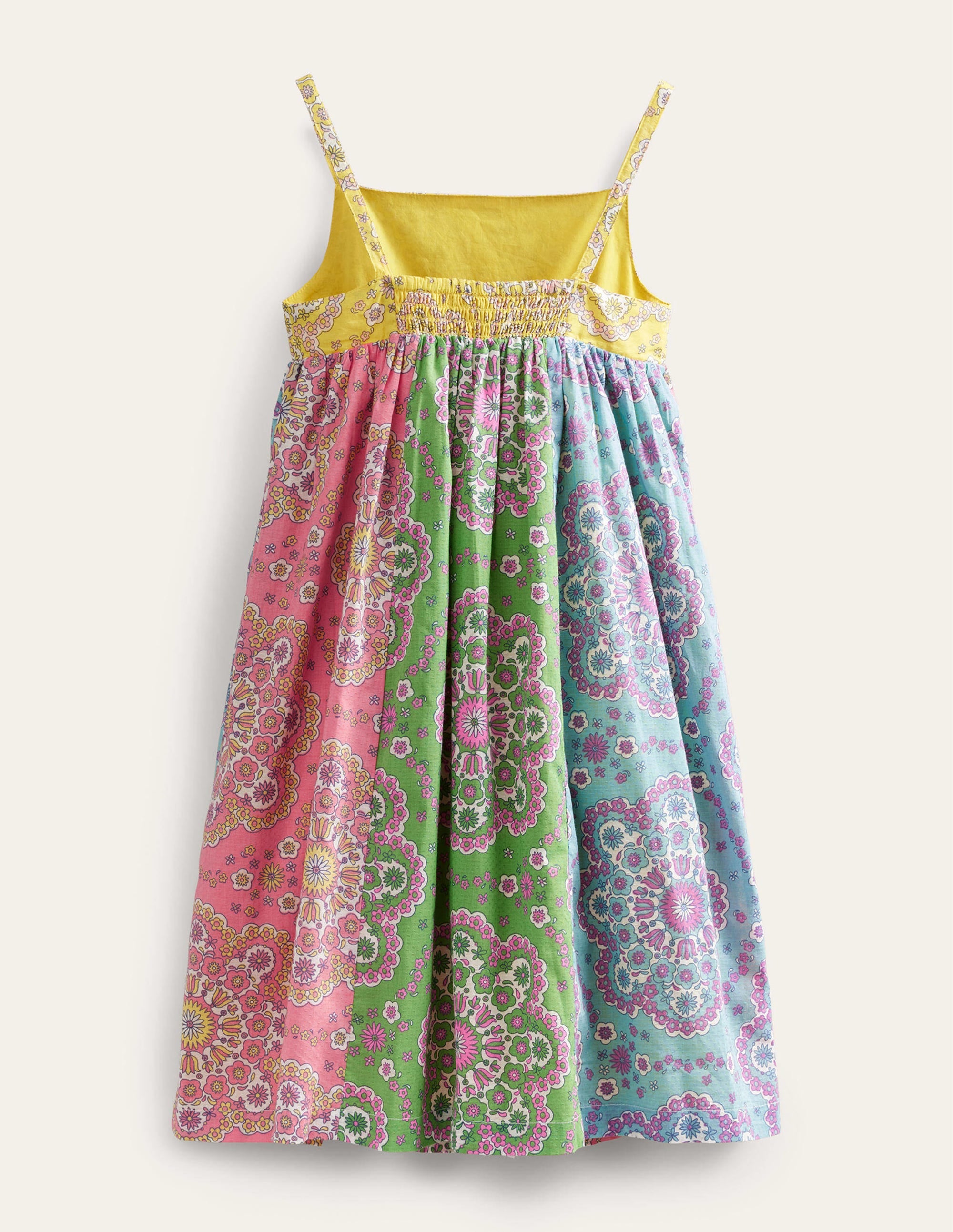 Midikleid mit Trägern-Bunt, Gänseblümchenmuster - Image 2
